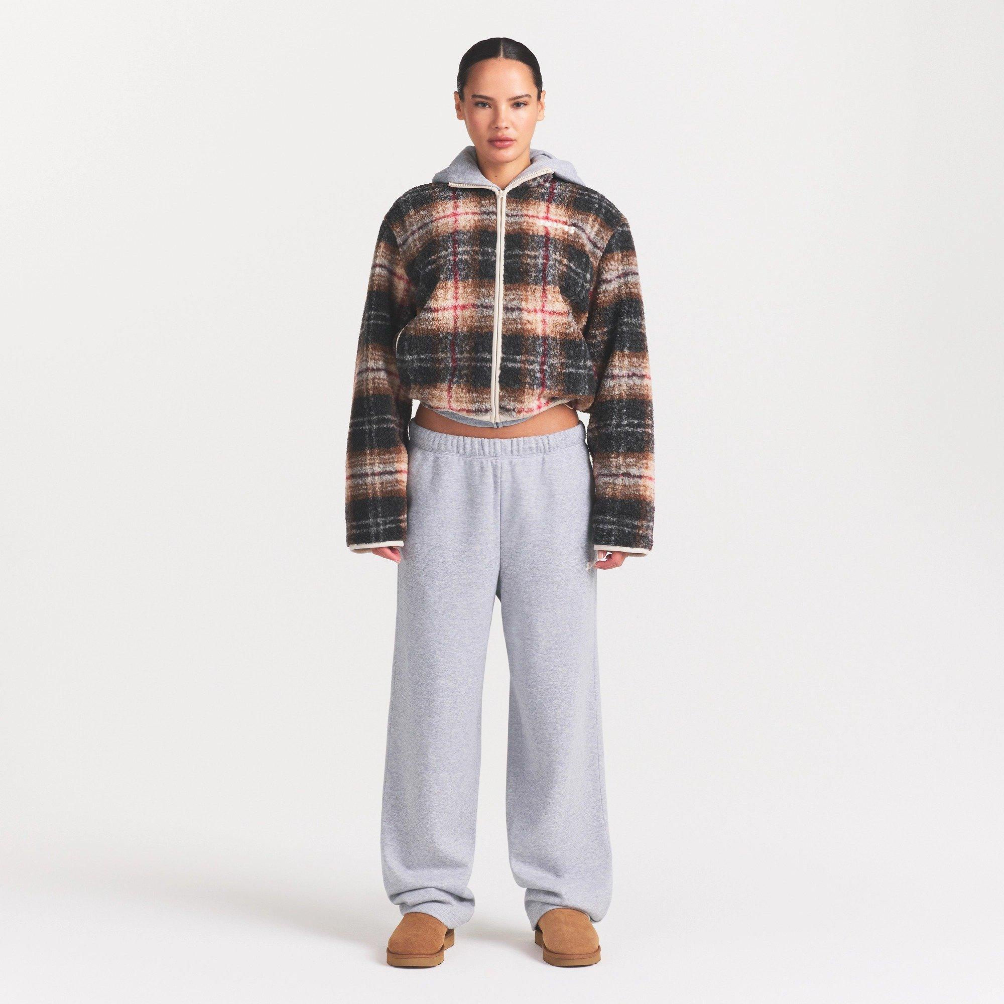 Plaid - SKIMS - Women's Teddy Oversized-Fit Jacket - 6