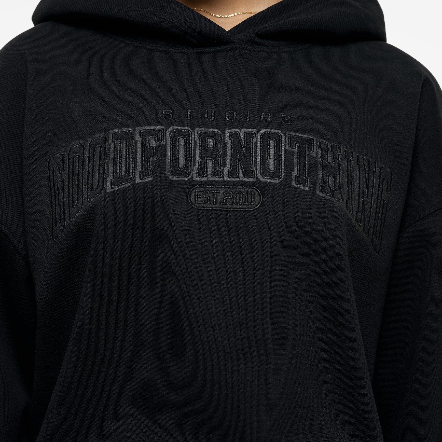 Schwarz - Good For Nothing - Cropped Hoodie - 3
