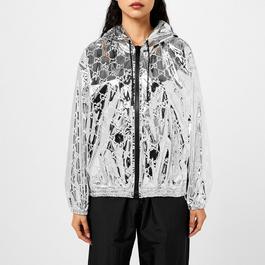 Gucci Gg Embossed Fabric Bomber Jacket