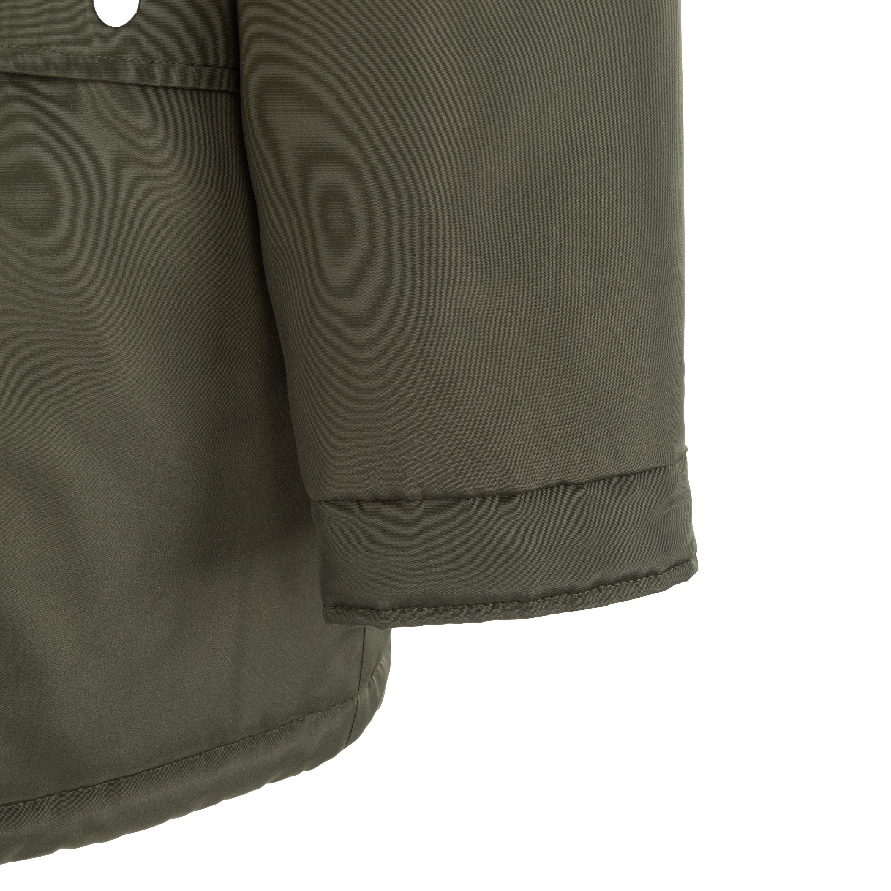 Khaki - Miso - Women's Full Zip Hooded Long Sleeve 2 Pockets Parka - 7