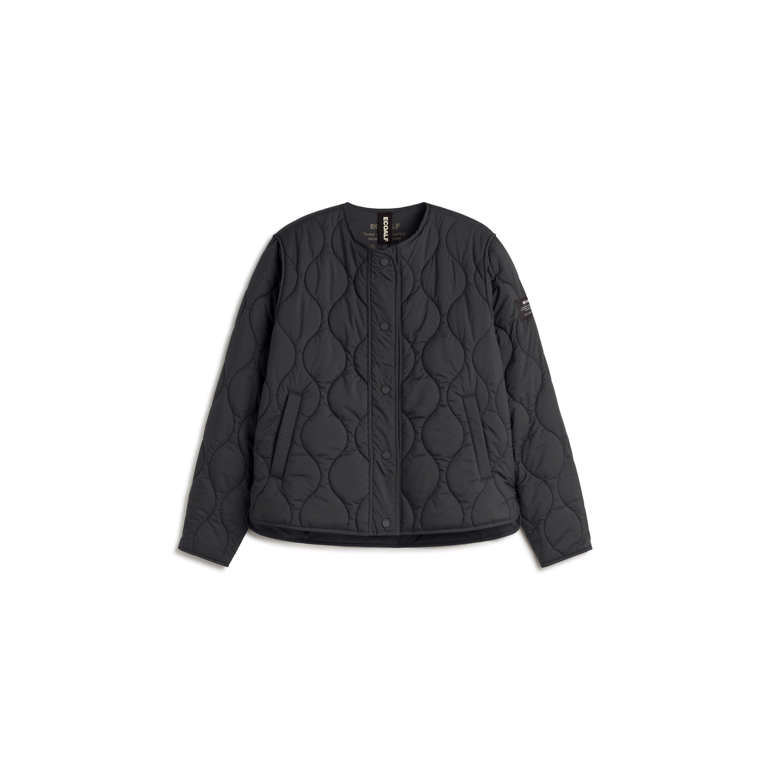 Black - Ecoalf - Women's Musa Onion Weather-Resistant Quilted Jacket