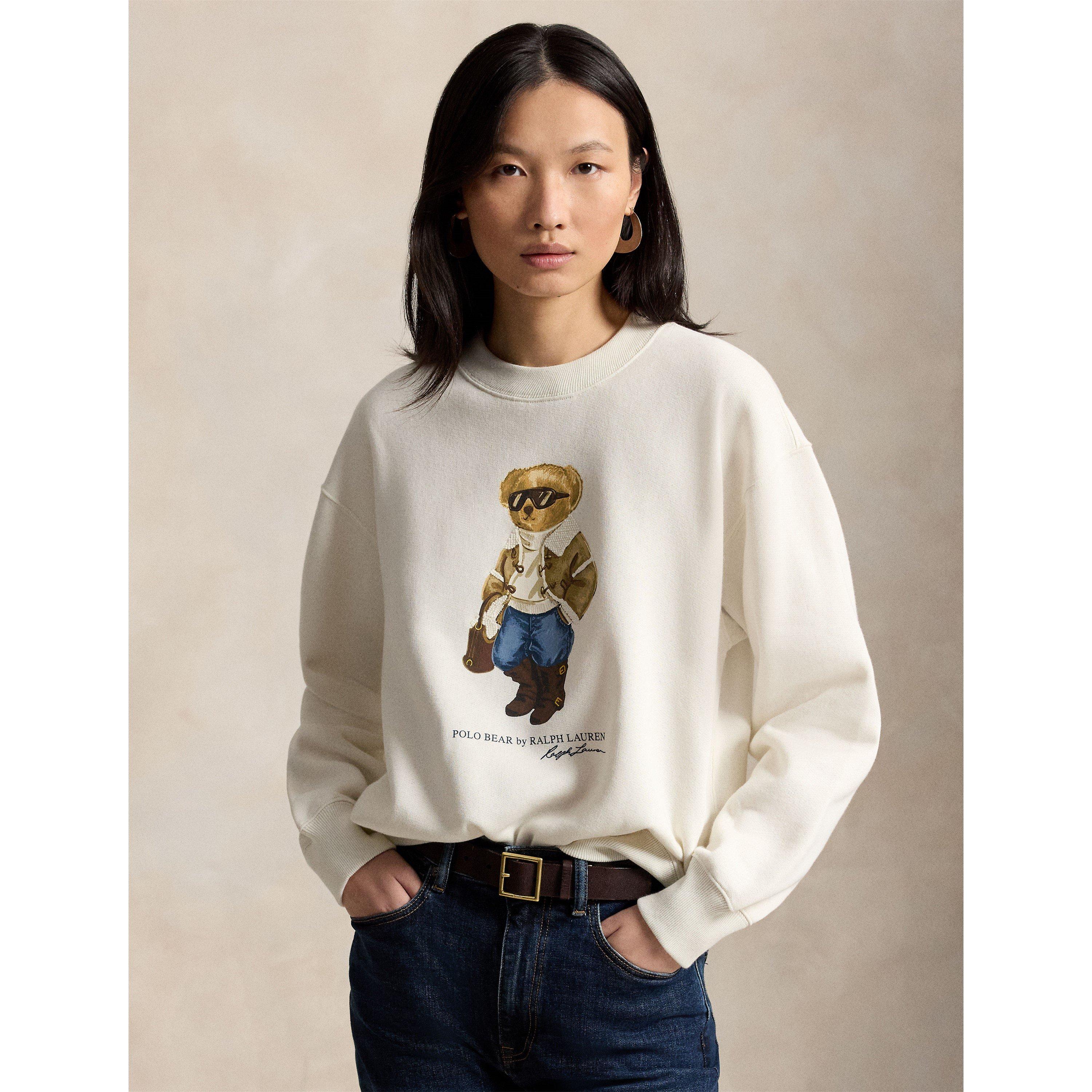 AntiqueCream - Polo Ralph Lauren - Women's Bear Crew Sweatshirt - 2