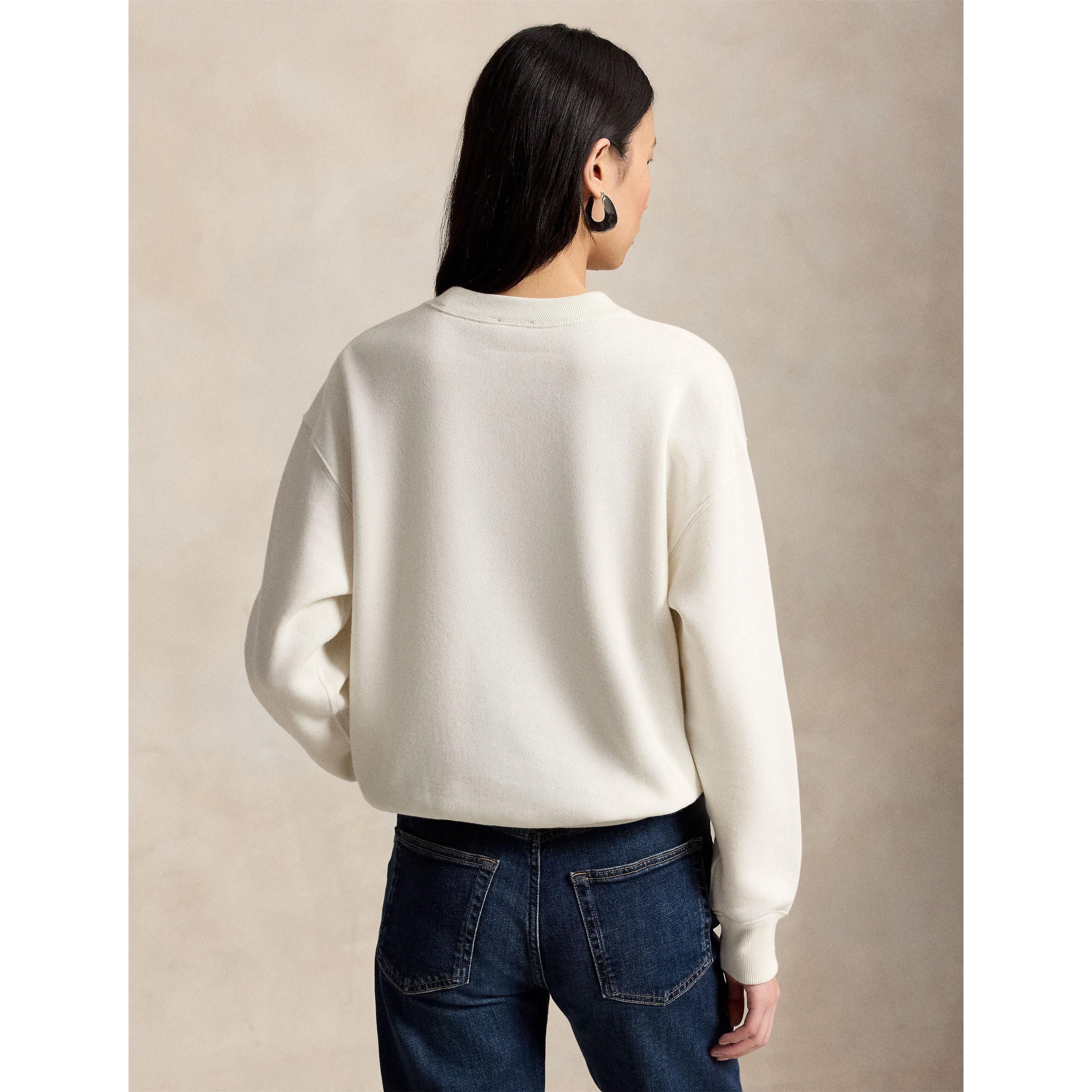 AntiqueCream - Polo Ralph Lauren - Women's Bear Crew Sweatshirt - 3