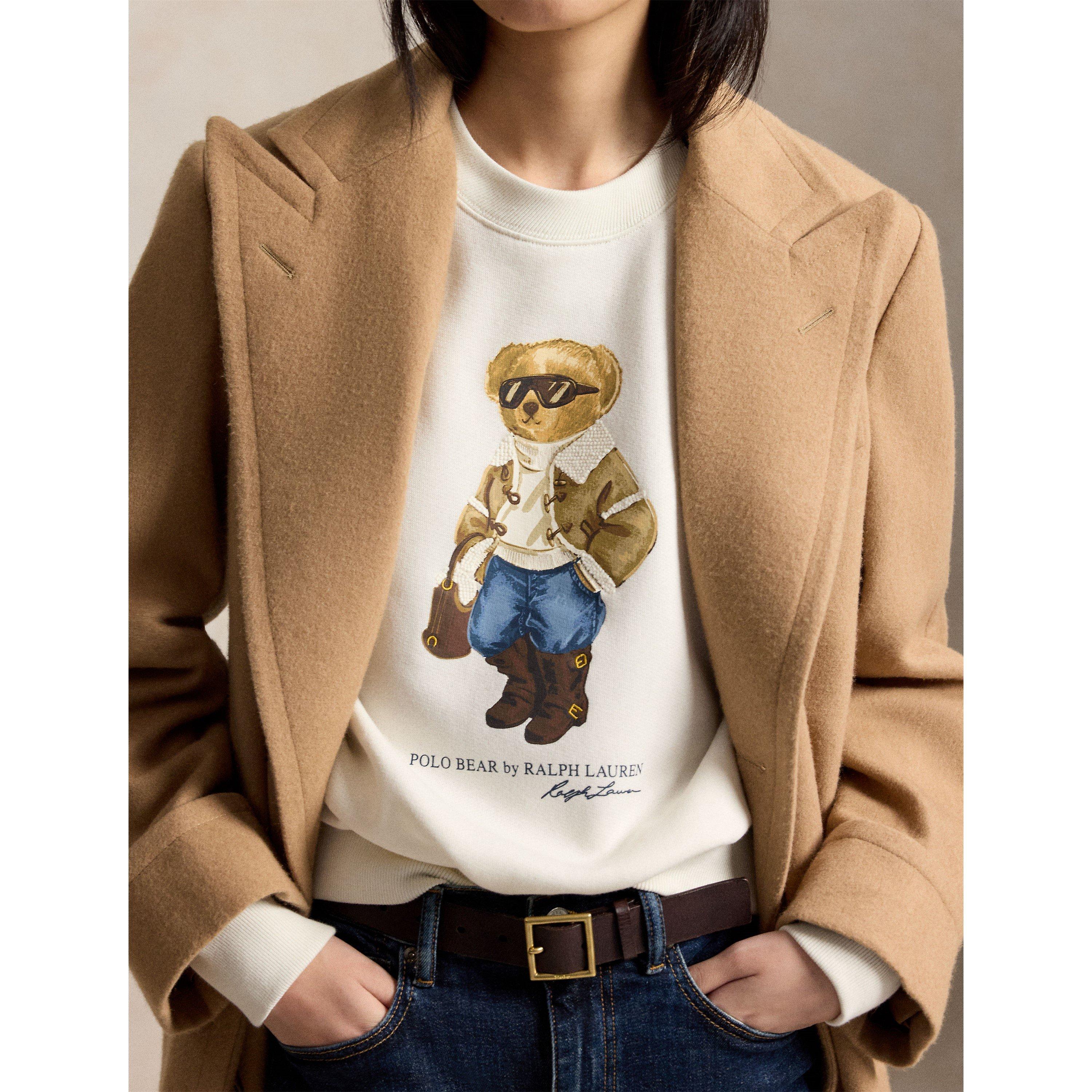 AntiqueCream - Polo Ralph Lauren - Women's Bear Crew Sweatshirt - 4