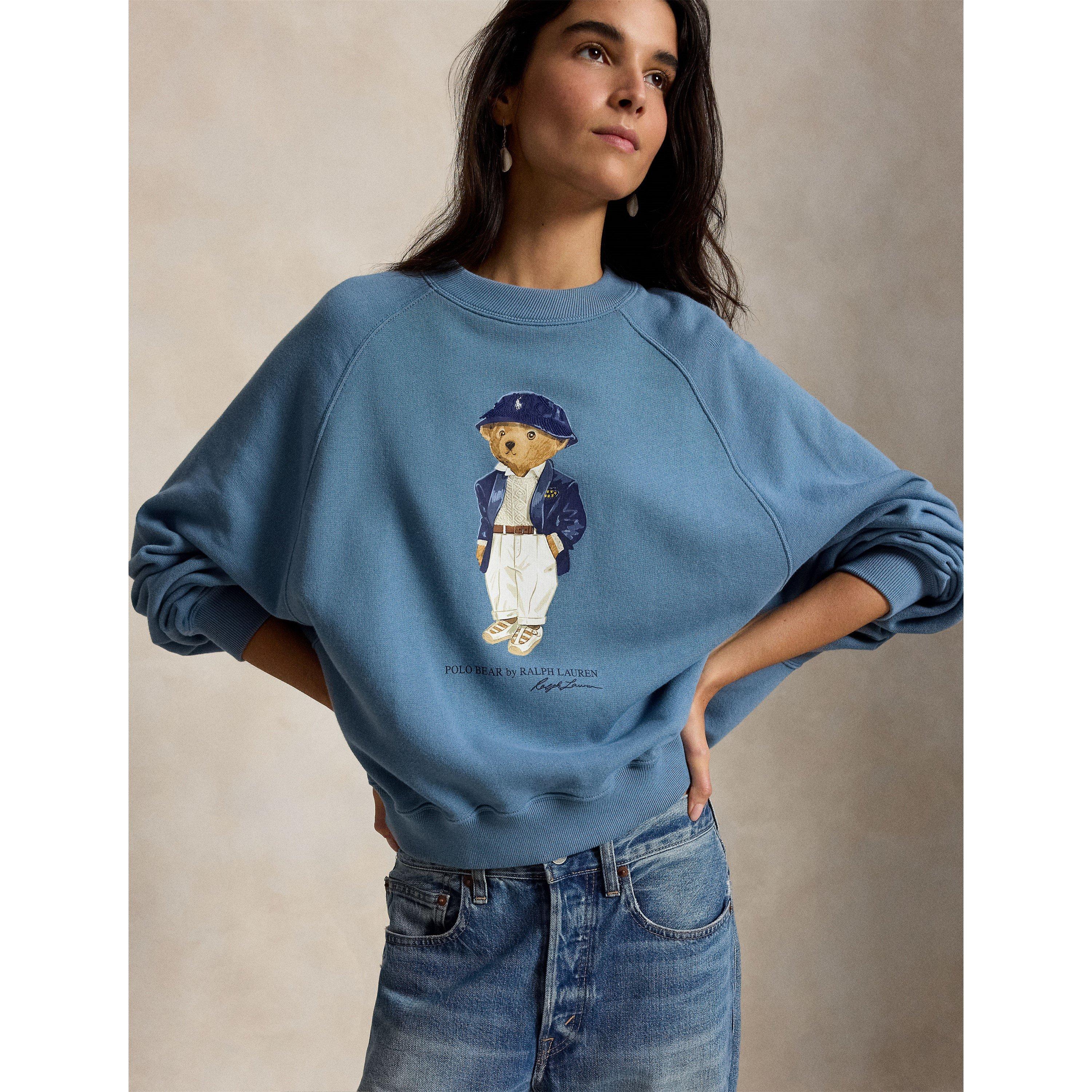 Camp Blue - Polo Ralph Lauren - Women's Bear Crew Sweatshirt - 2