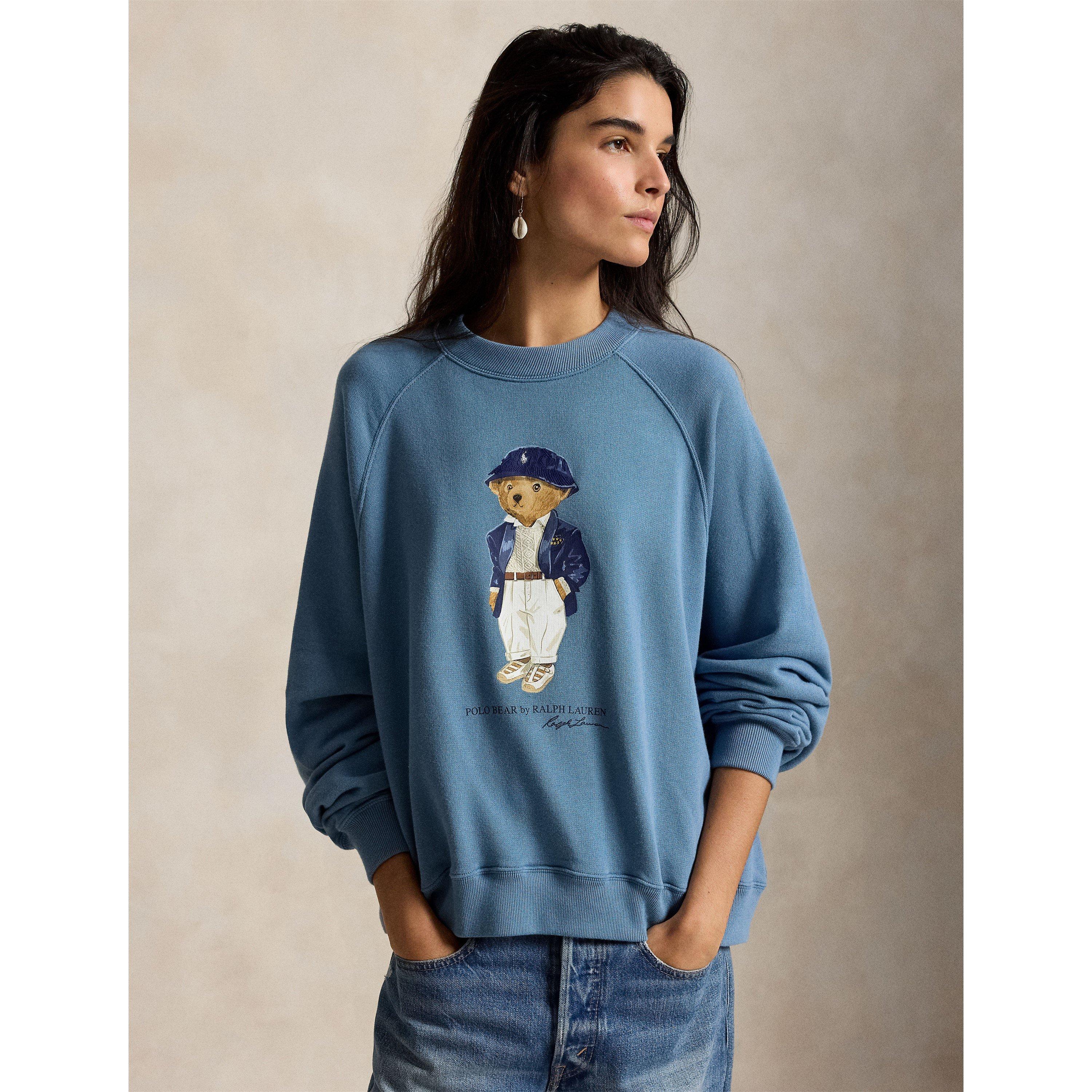 Camp Blue - Polo Ralph Lauren - Women's Bear Crew Sweatshirt - 3