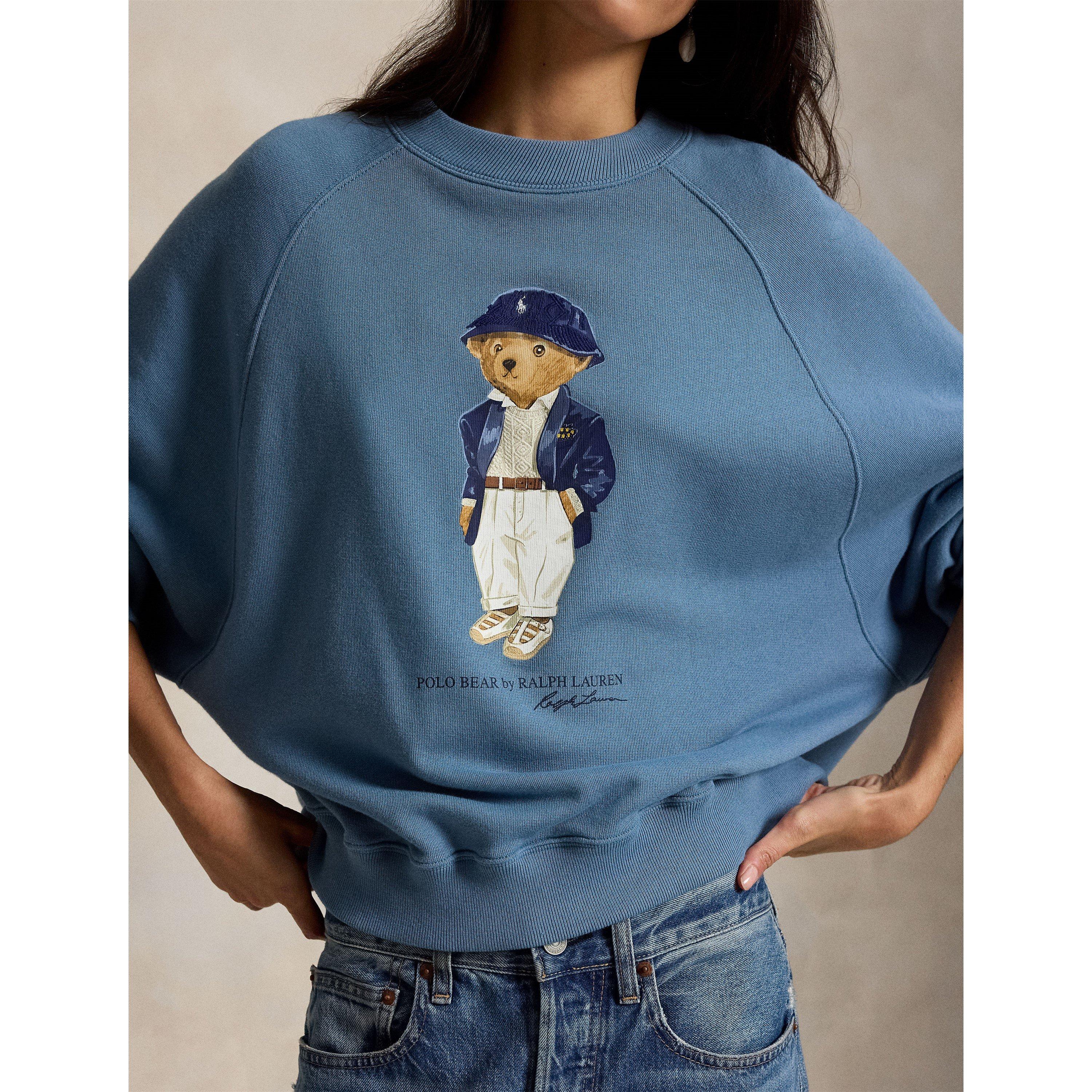 Camp Blue - Polo Ralph Lauren - Women's Bear Crew Sweatshirt - 5