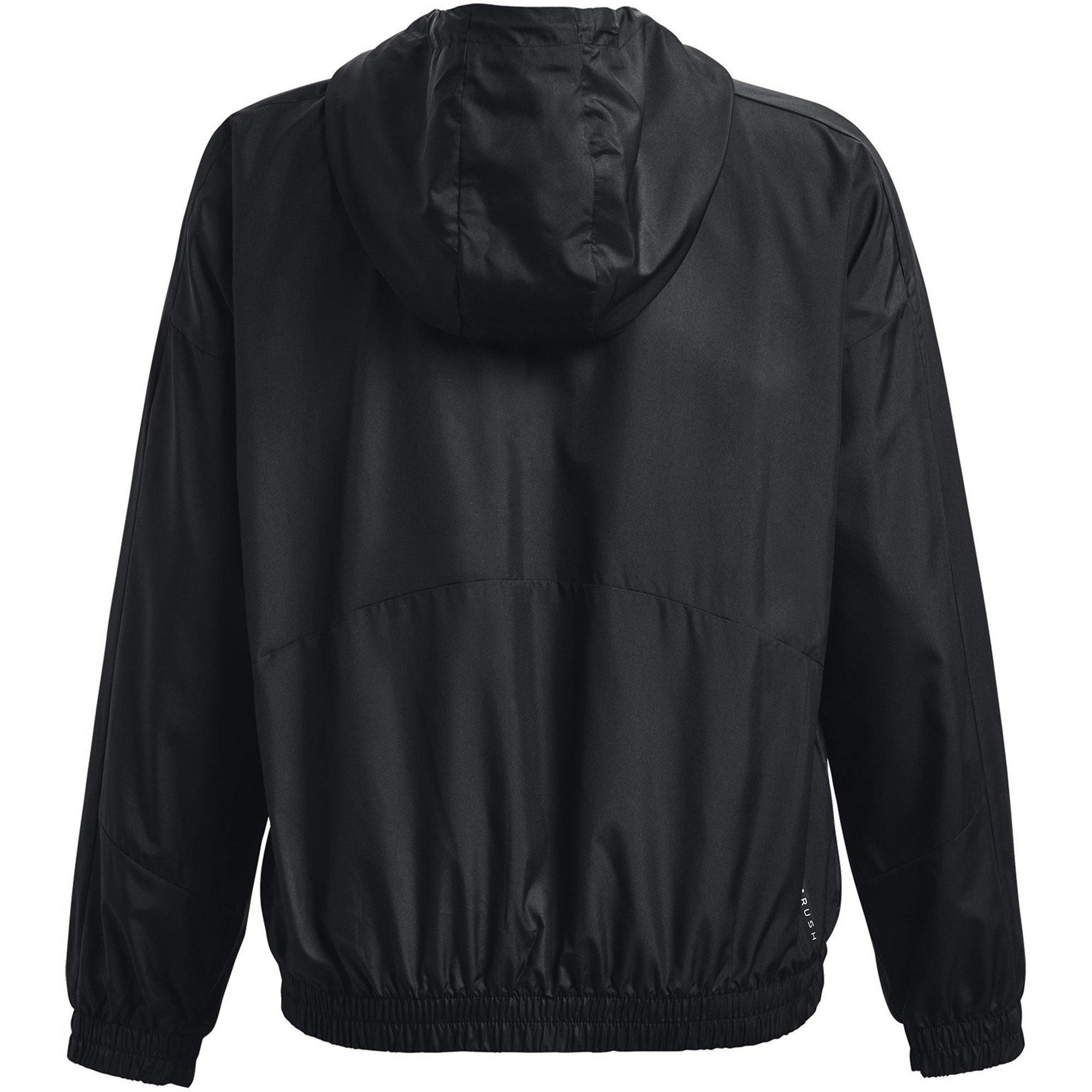 Sort/Hvid - Under Armour - RUSH™ Woven Full-Zip Jacket - 7