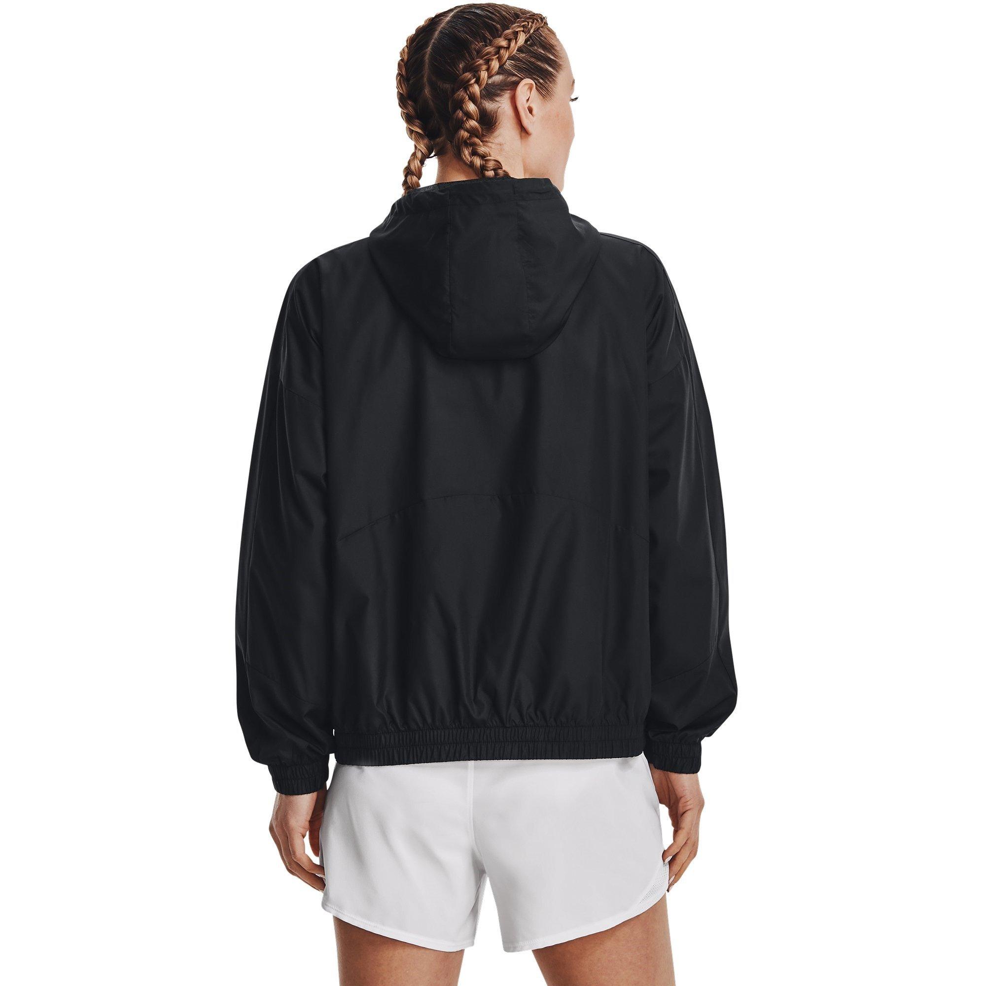 Sort/Hvid - Under Armour - RUSH™ Woven Full-Zip Jacket - 3