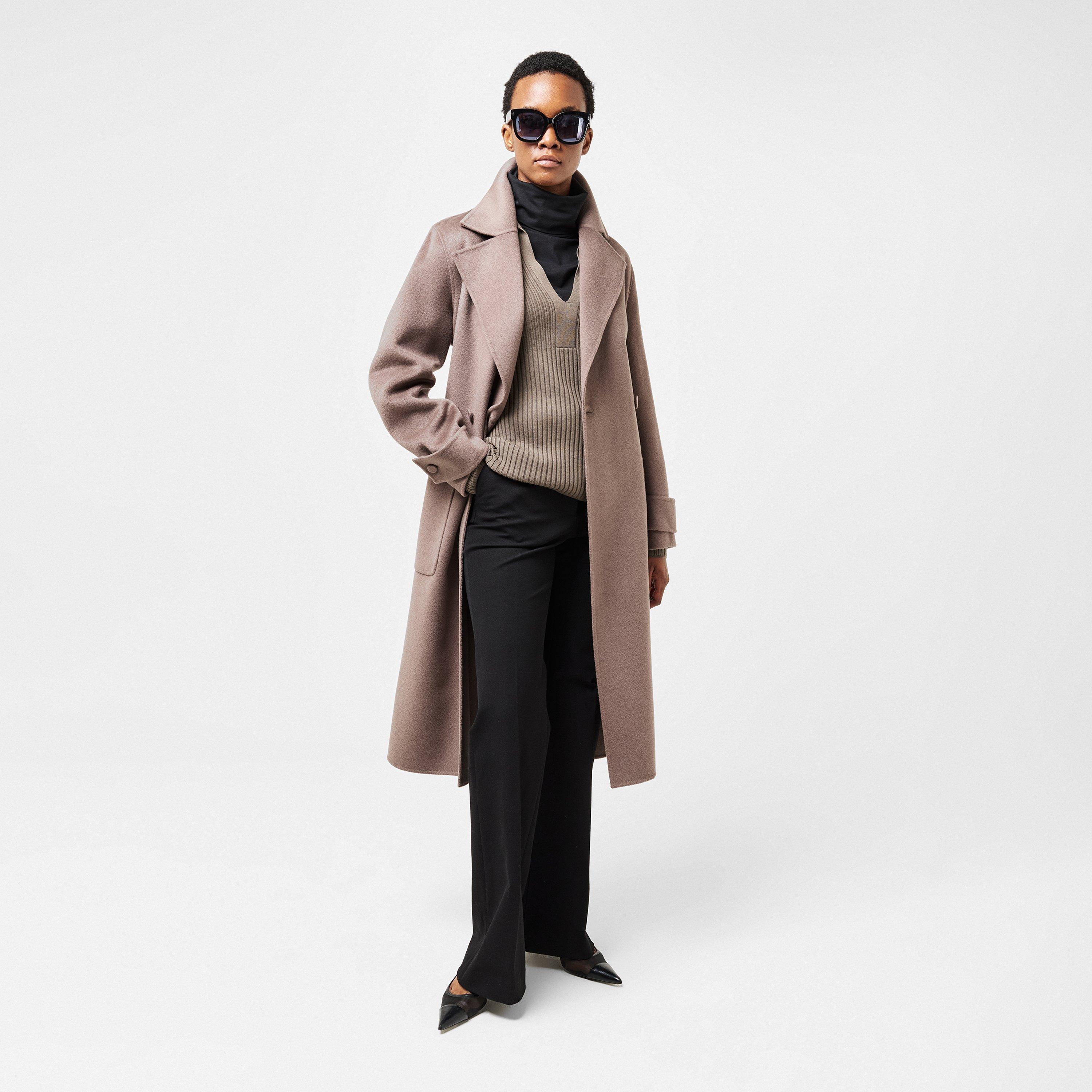 Joseph Women's Structured Wool-Mix Minimalist Overcoat | Flannels