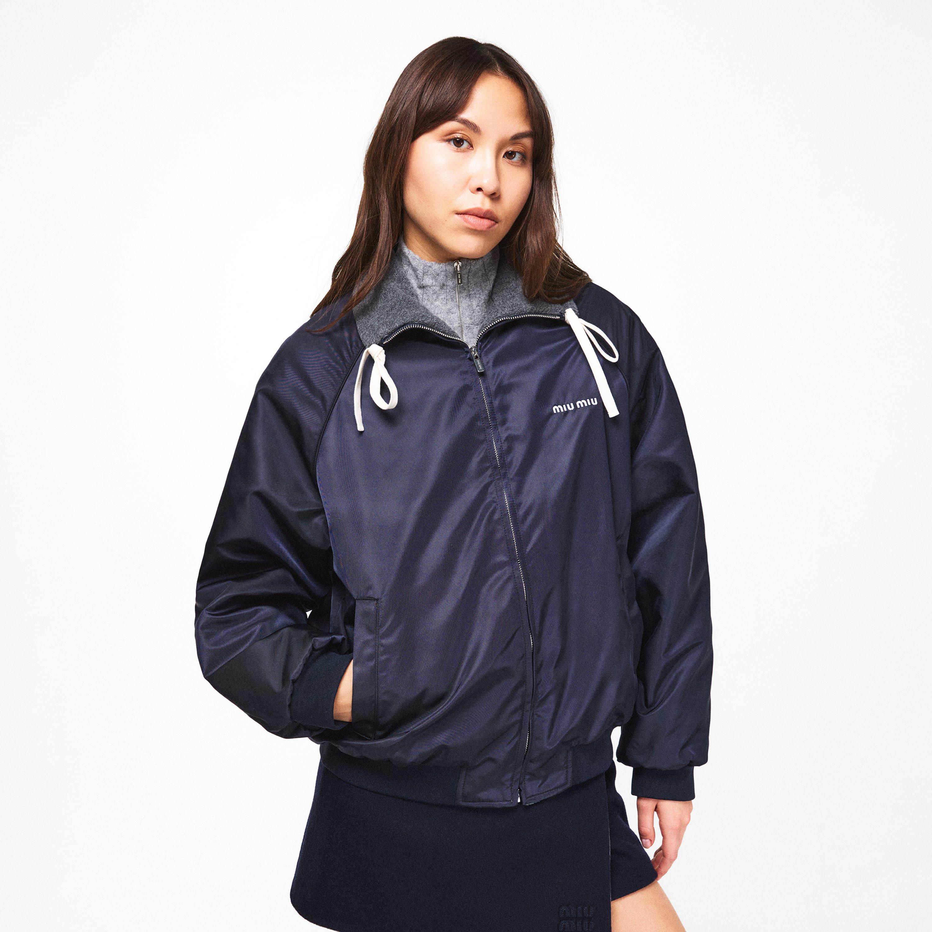 Bleu - Miu Miu - Women's Reversible Windbreaker - 3