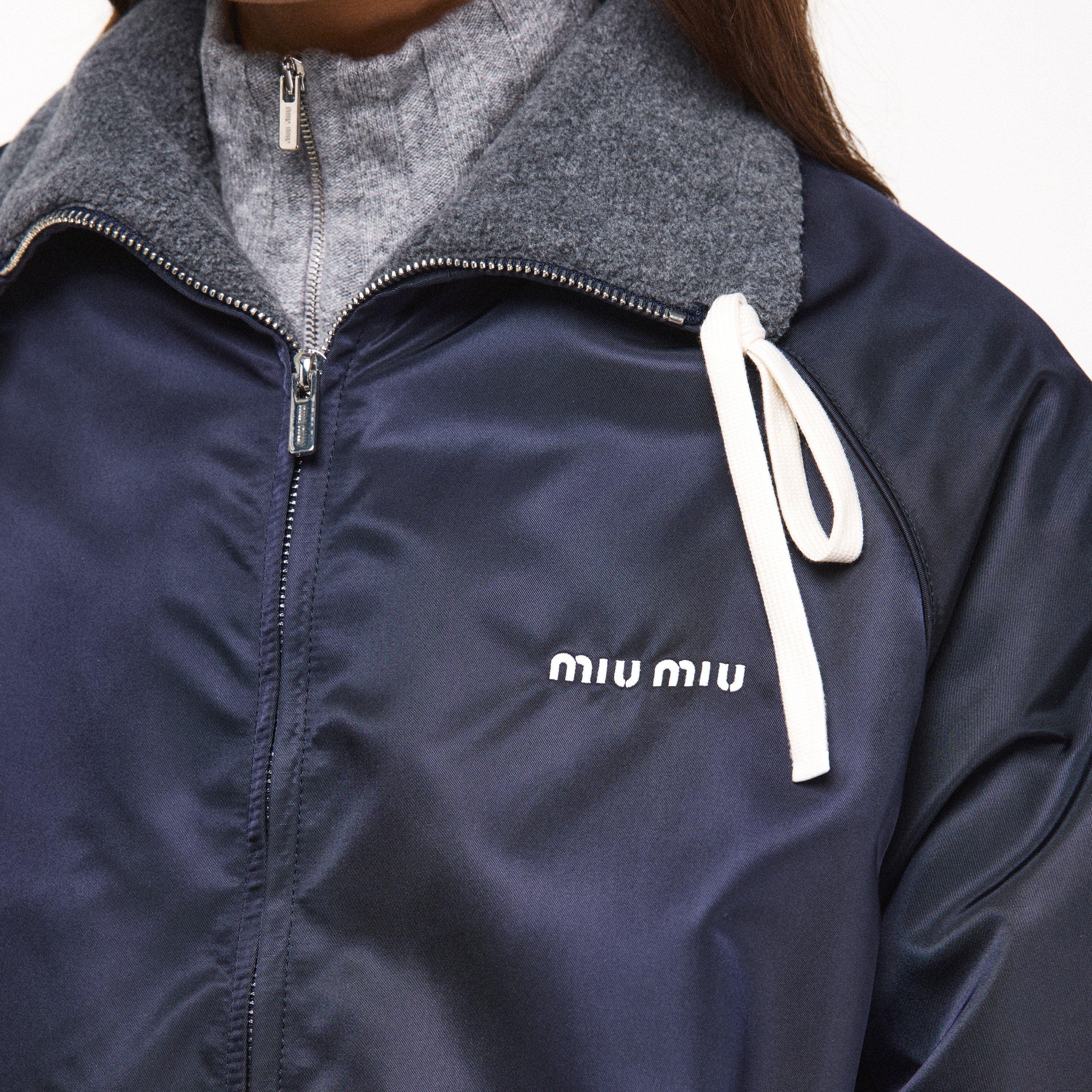 Bleu - Miu Miu - Women's Reversible Windbreaker - 5