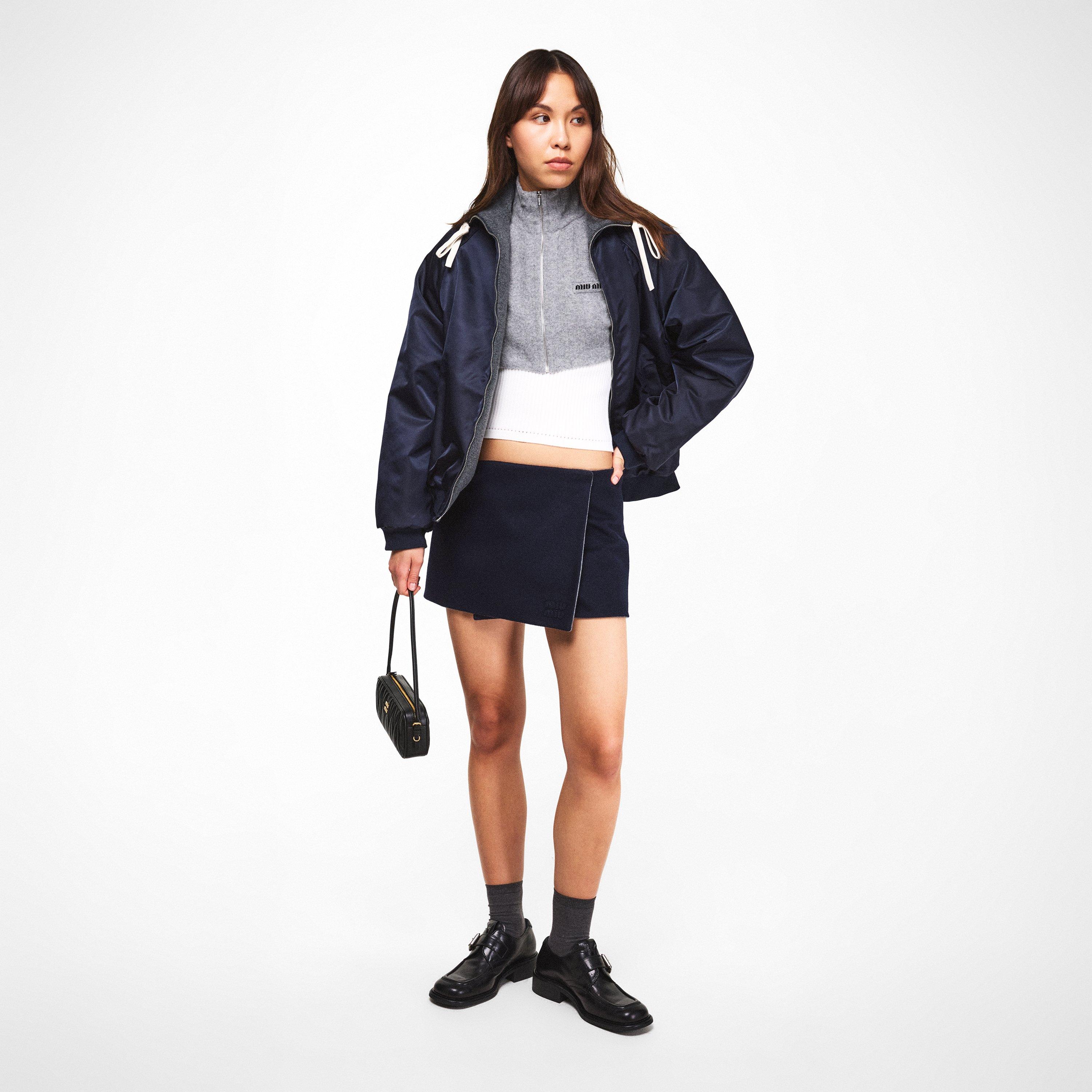 Bleu - Miu Miu - Women's Reversible Windbreaker - 6