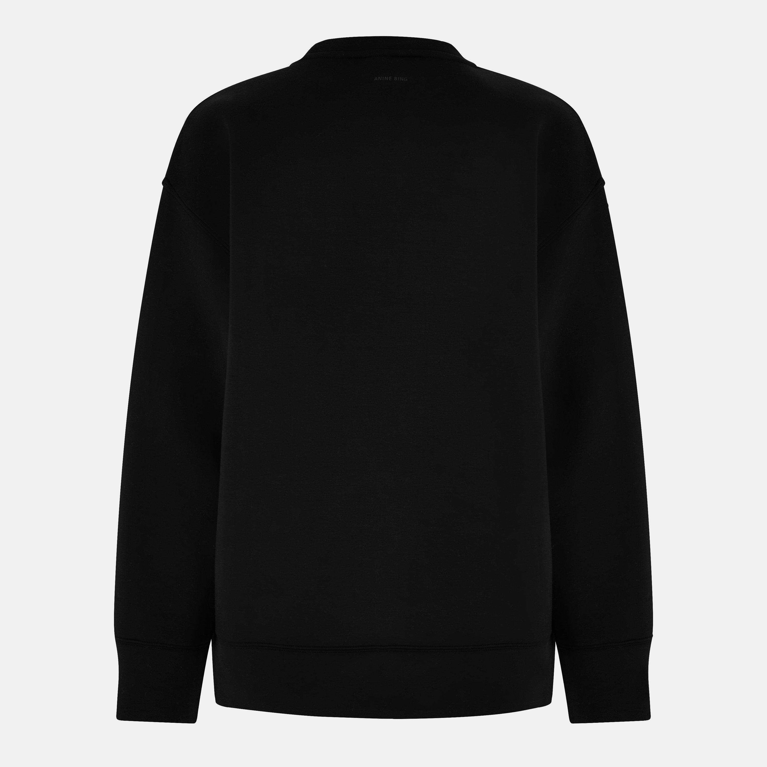 Black - Anine Bing - Women's Alto Crew Sweatshirt - 2