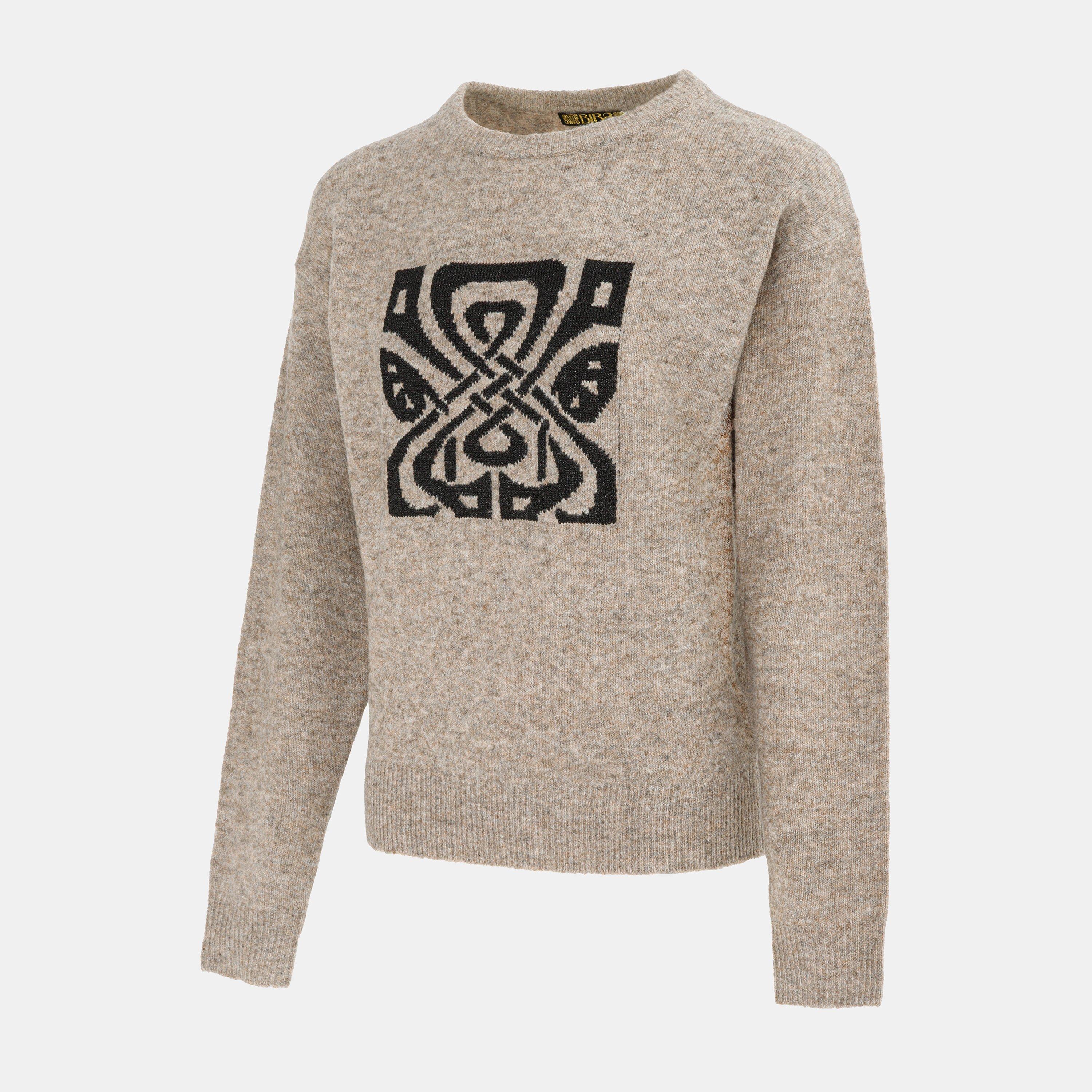 Beige/Negro - Biba - Biba Knit Crew Ld61 - 3