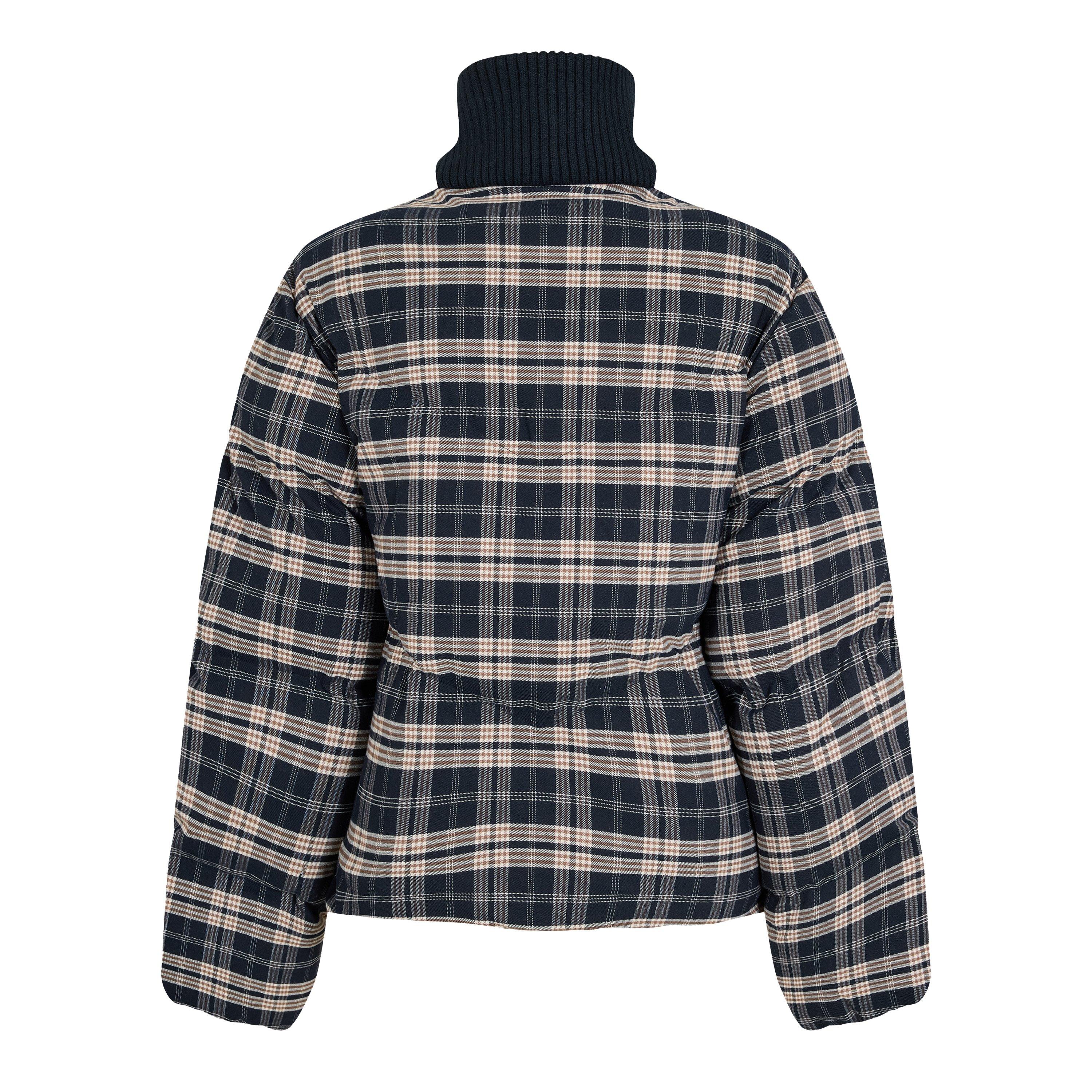 navy check - Varley - Womens Bryony Short Puffer Jacket - 2