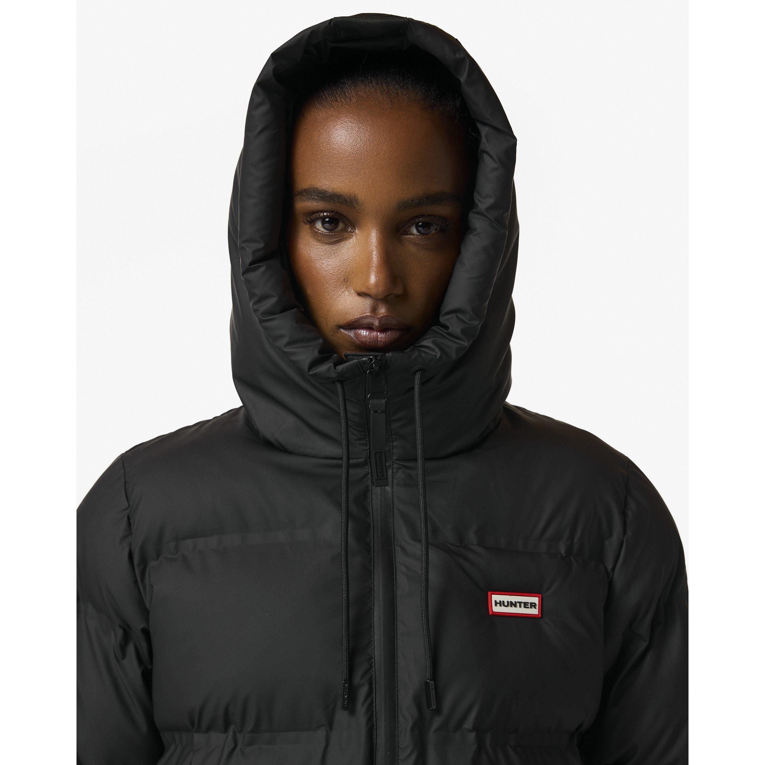 Preto - Hunter - Women's Sonic Waterproof Short Puffer Jacket - 4