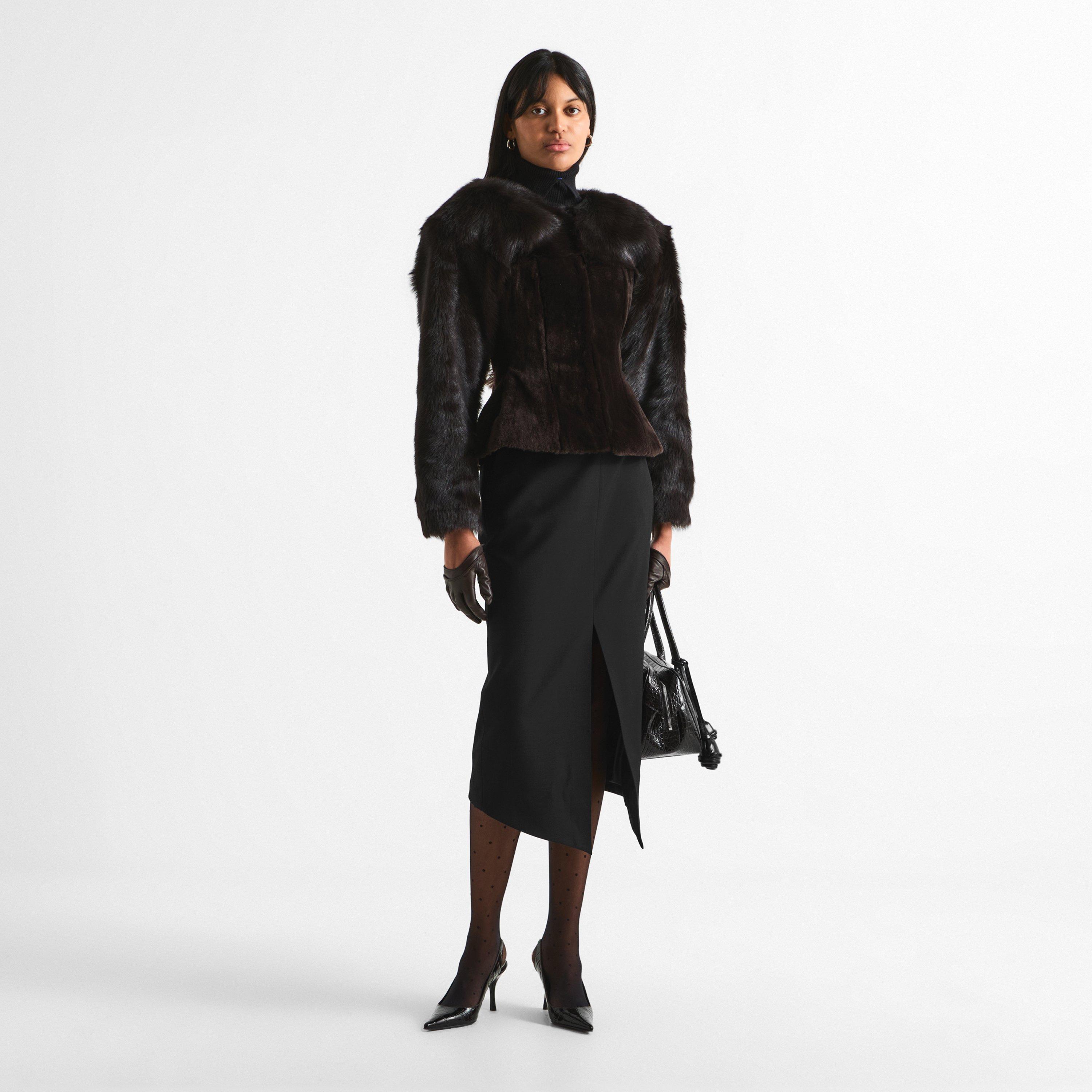 Brown - Magda Butrym - Women's Faux Fur Jacket - 6