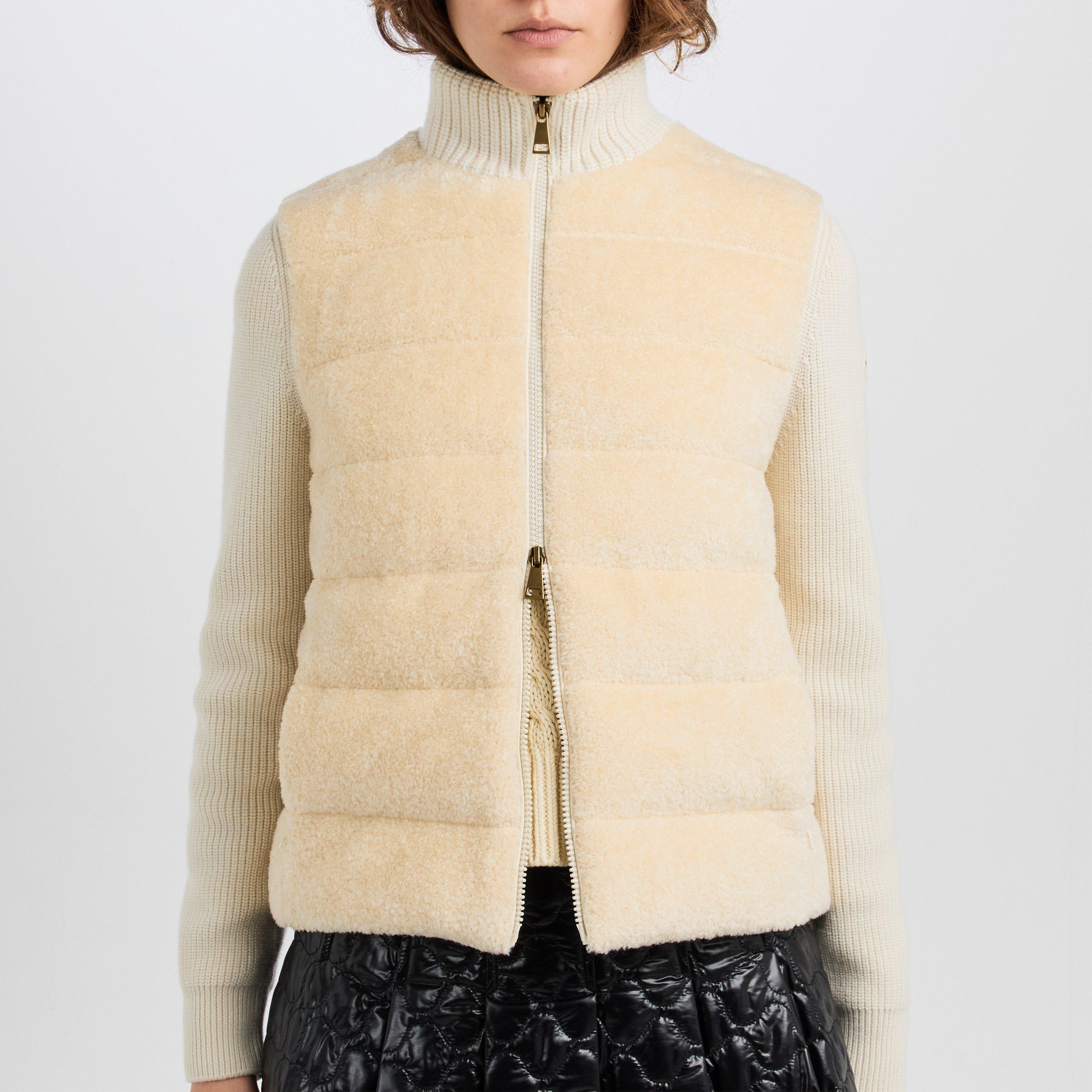 Cream 050 - Moncler - Women's Teddy Hybrid Jacket - 5