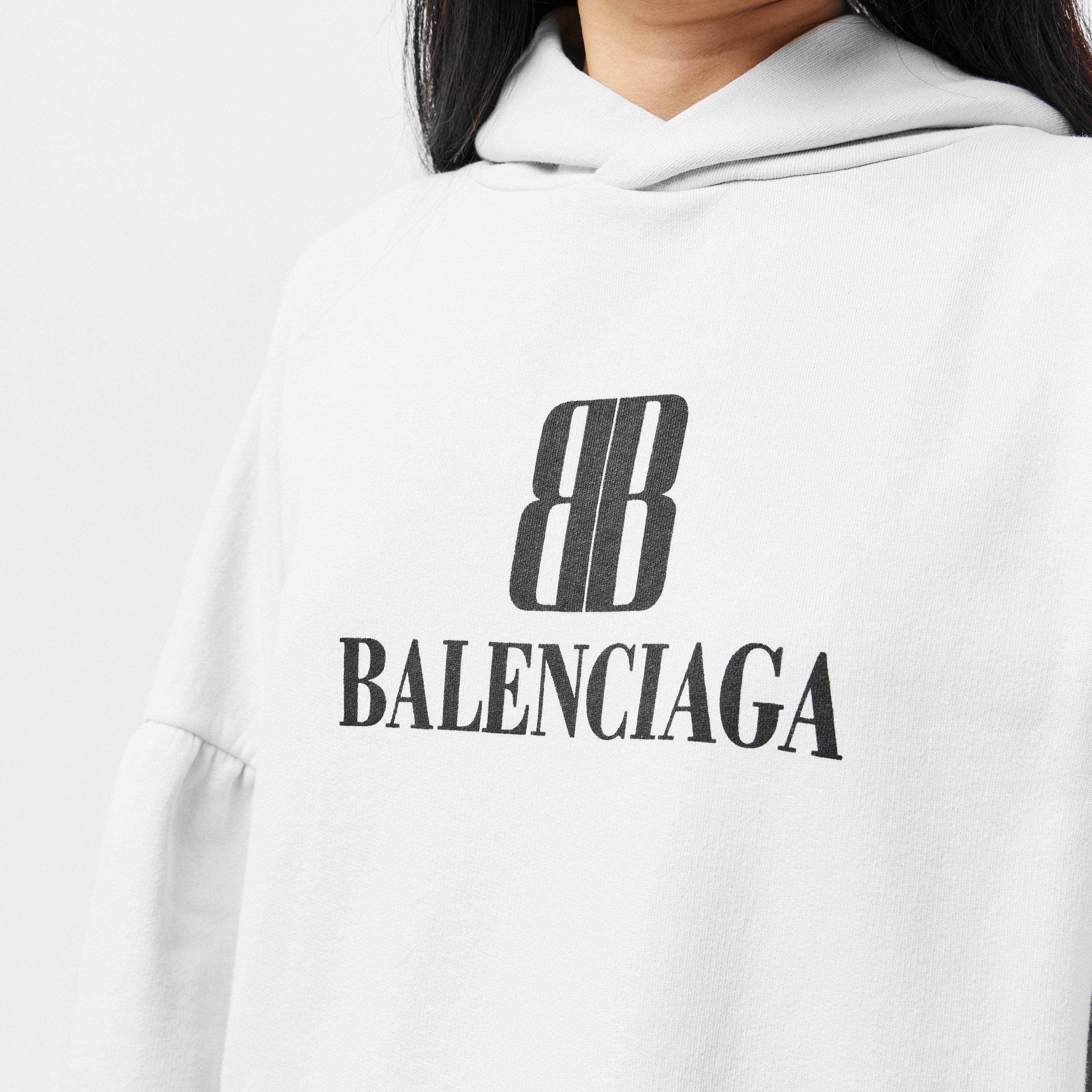 Dirty White - Balenciaga - Women's Bal Pullover Hoodie - 5