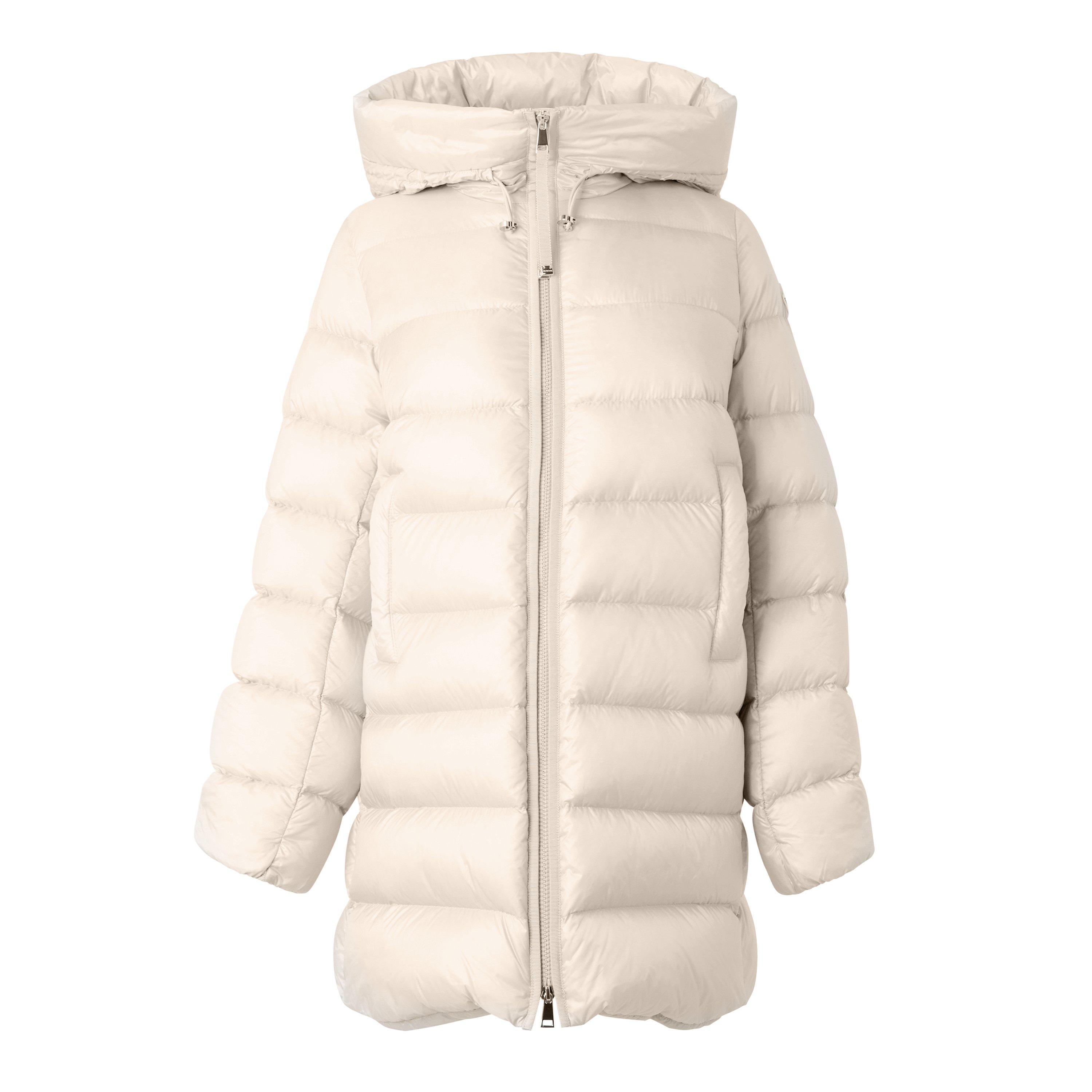 Moncler Women's Insulated Medium Puffer Jacket - Beige 268 - Size 16 (XL)