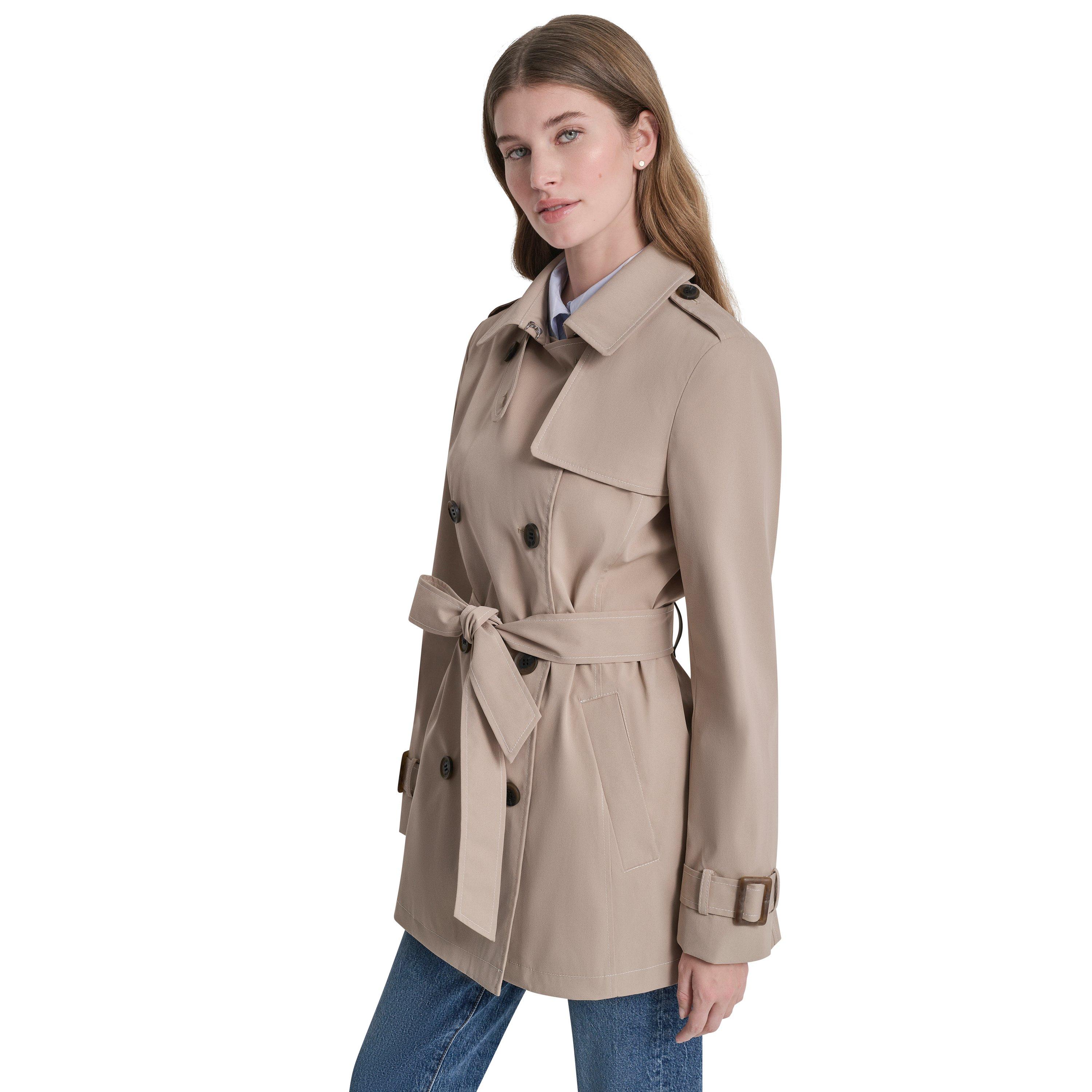 Khaki - DKNY - Women's Trench Coat - 6