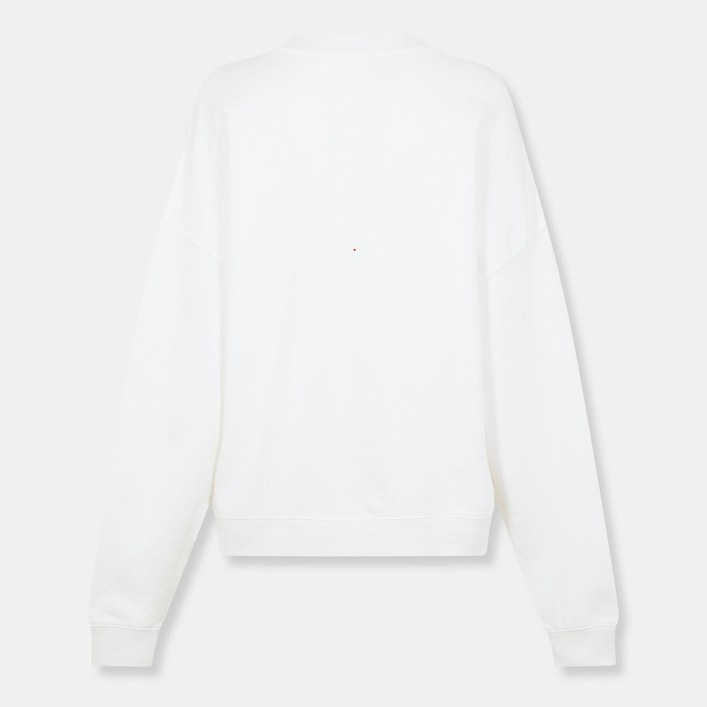 Off White - Anine Bing - Womens Miles Letterman Sweatshirt - 2