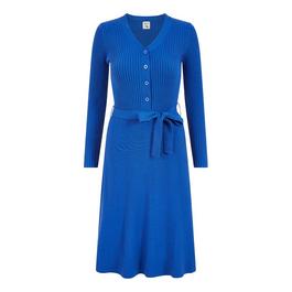 Yumi Yumi Blue Knitted Skater Dress