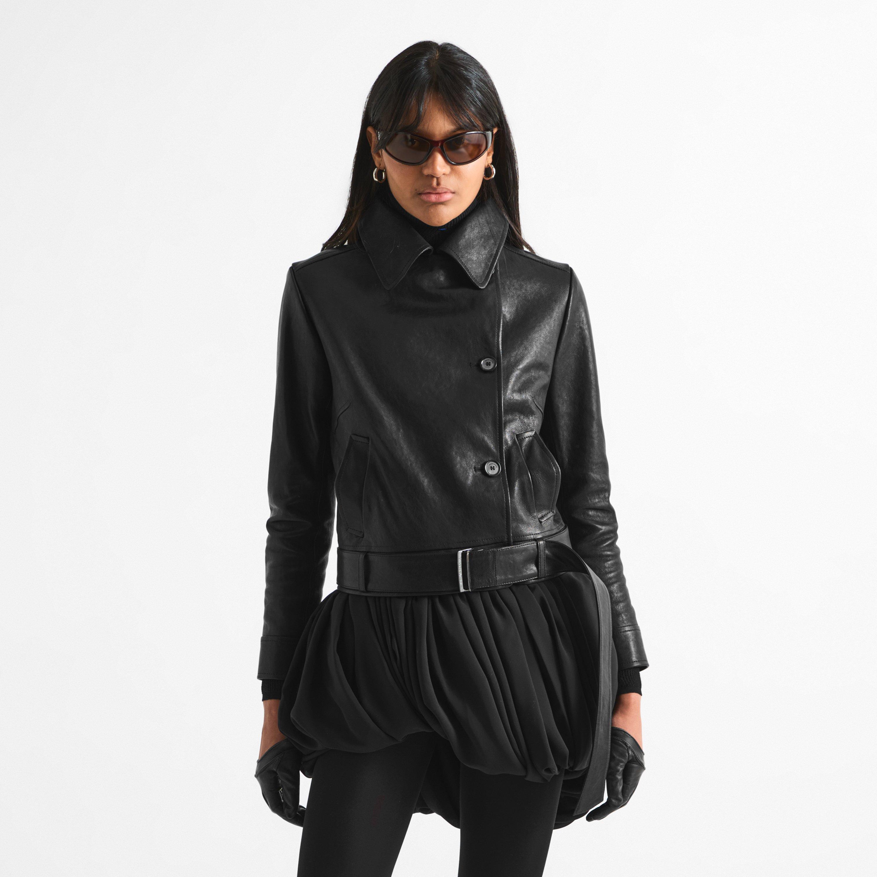 Black - Magda Butrym - Women's Magda 16 Faux Leather Jacket - 3