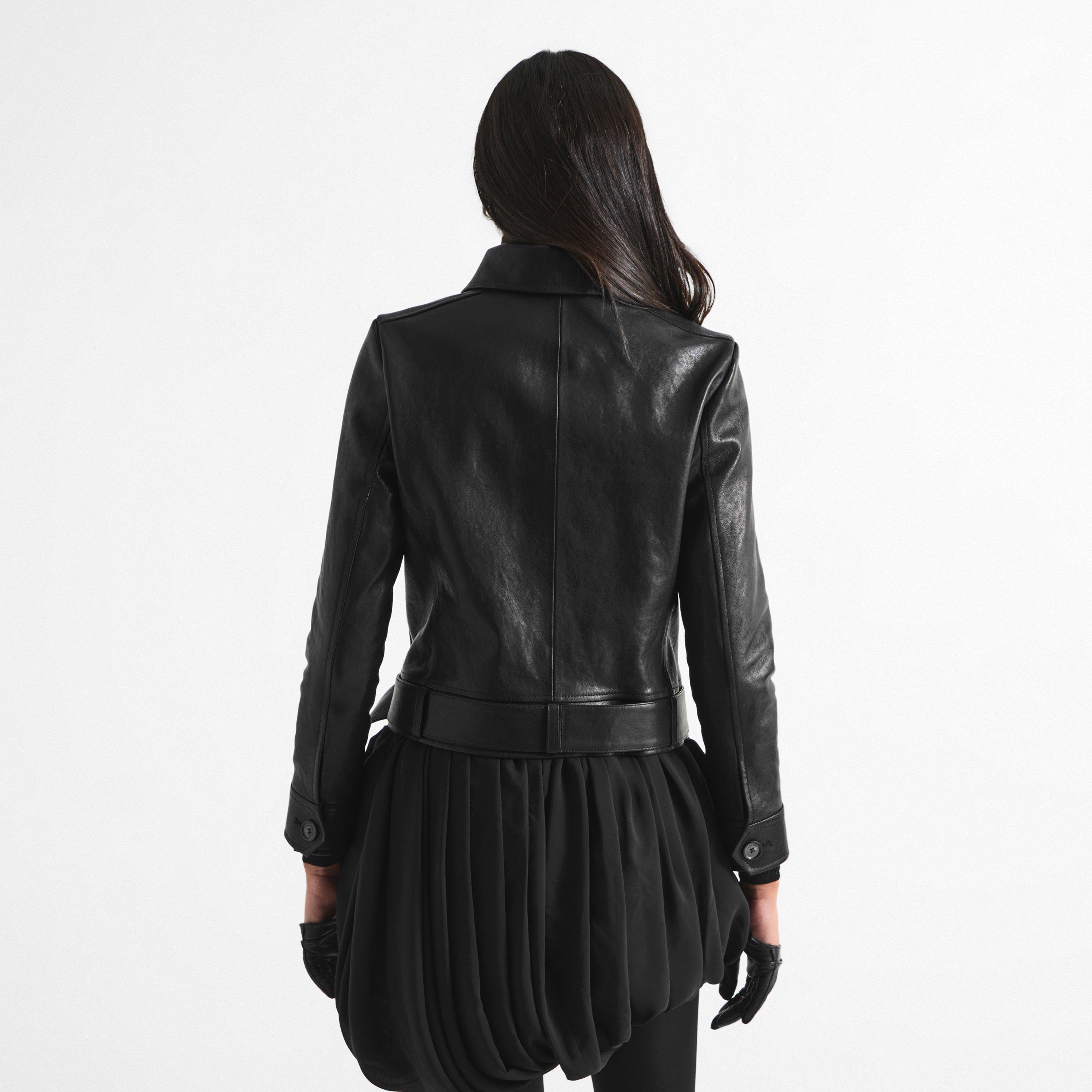 Black - Magda Butrym - Women's Magda 16 Faux Leather Jacket - 4