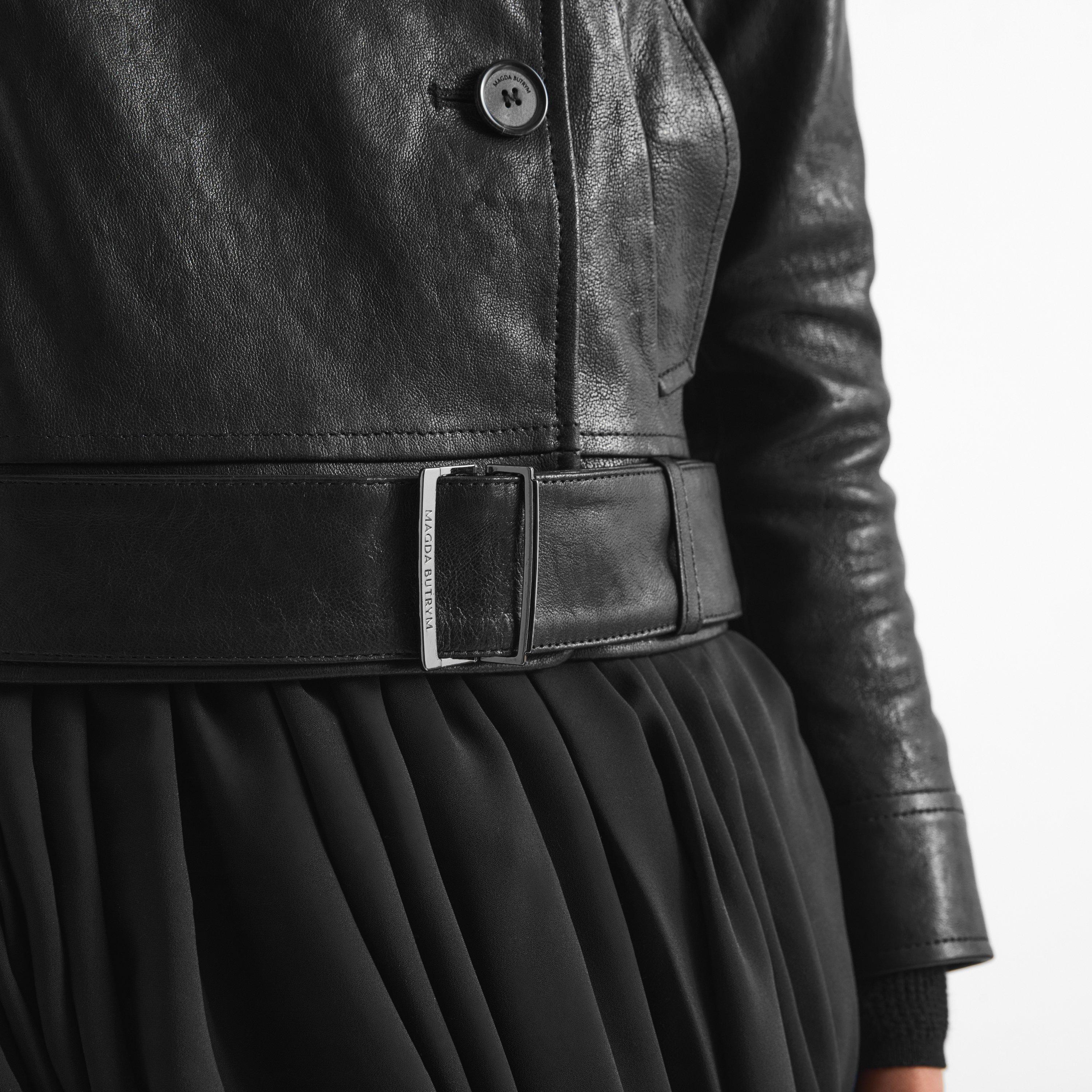 Black - Magda Butrym - Women's Magda 16 Faux Leather Jacket - 5