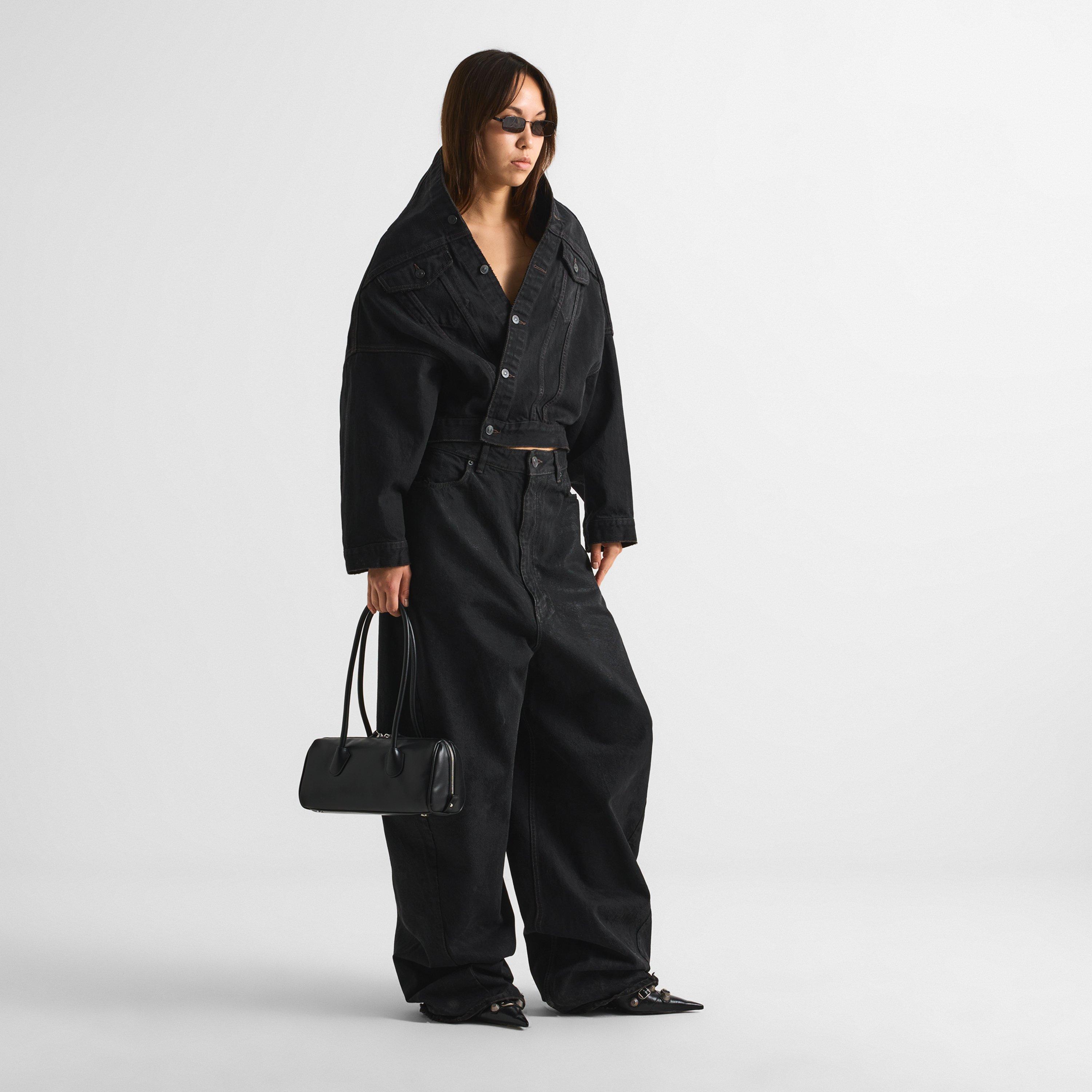 Vintage Black - Balenciaga - Bal Off Shldr Denim Ld64 - 6