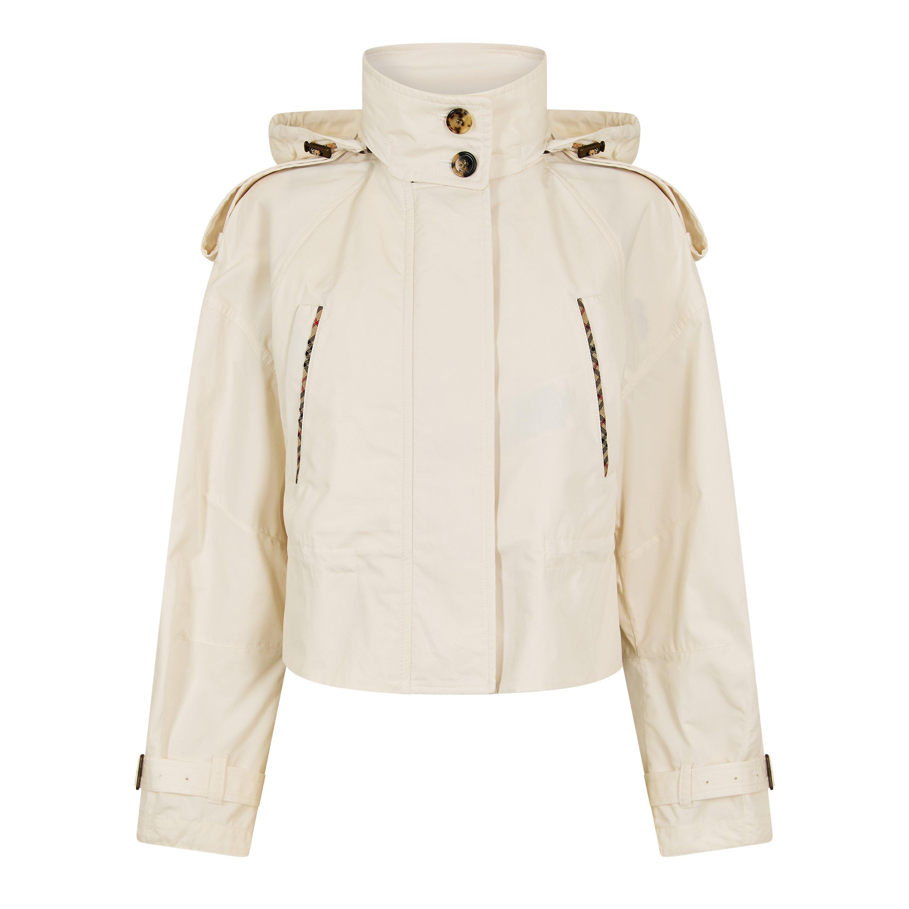Seashell White - Burberry - Women's Softshell Jacket - 1