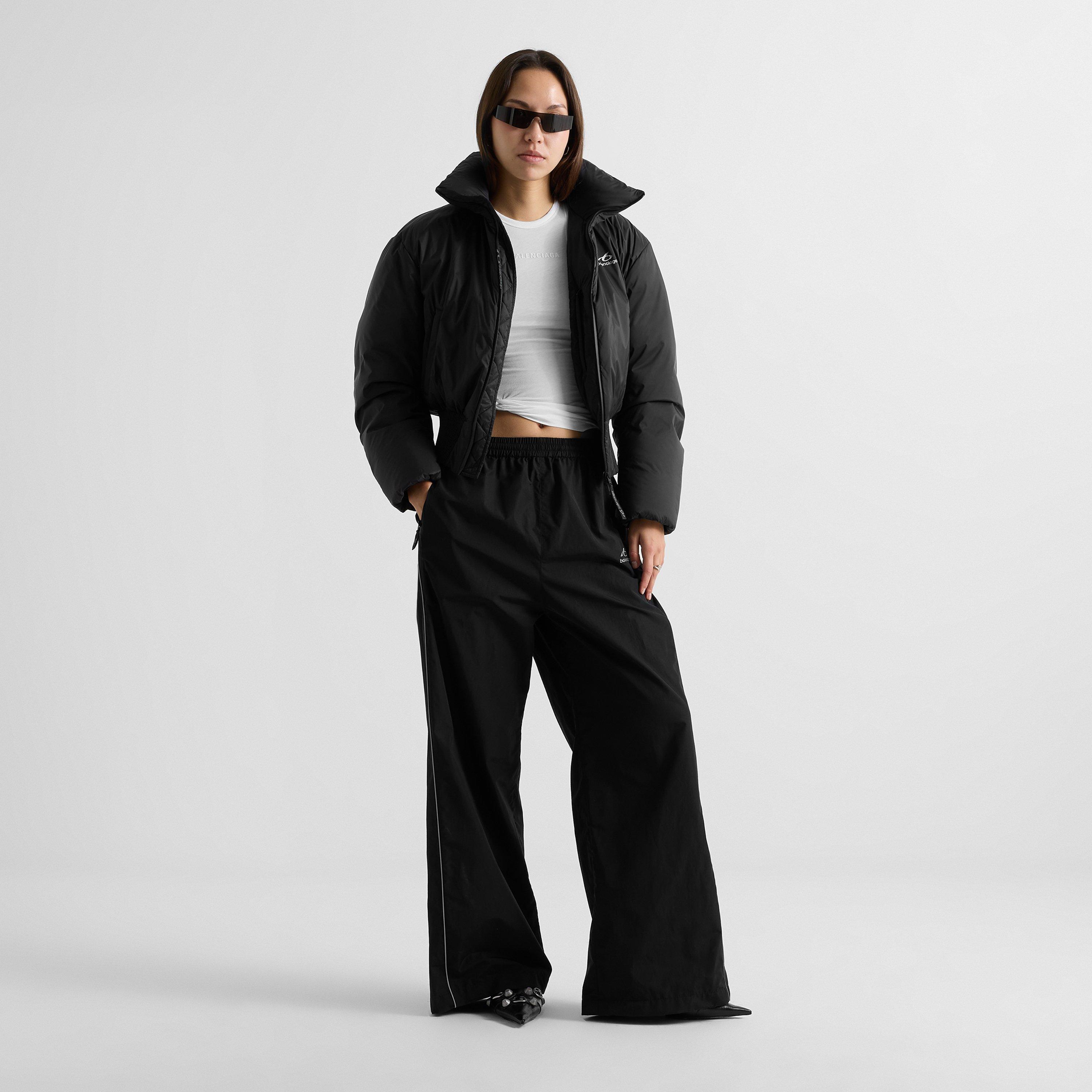 Black - Balenciaga - Women's Cropped Puffer Jacket - 6