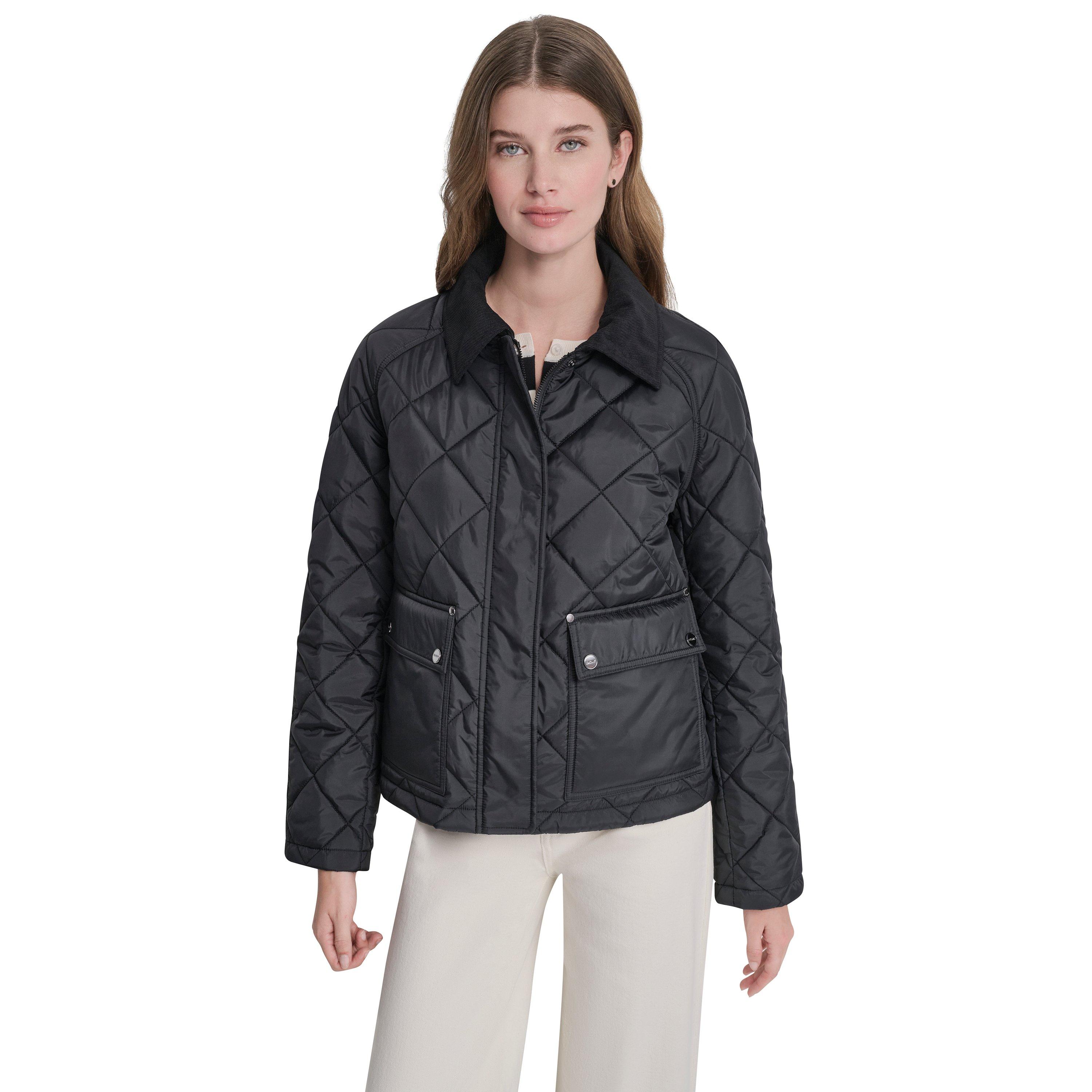 Black - DKNY - DKNY Y80 Qlt Jkt Ld62 - 5