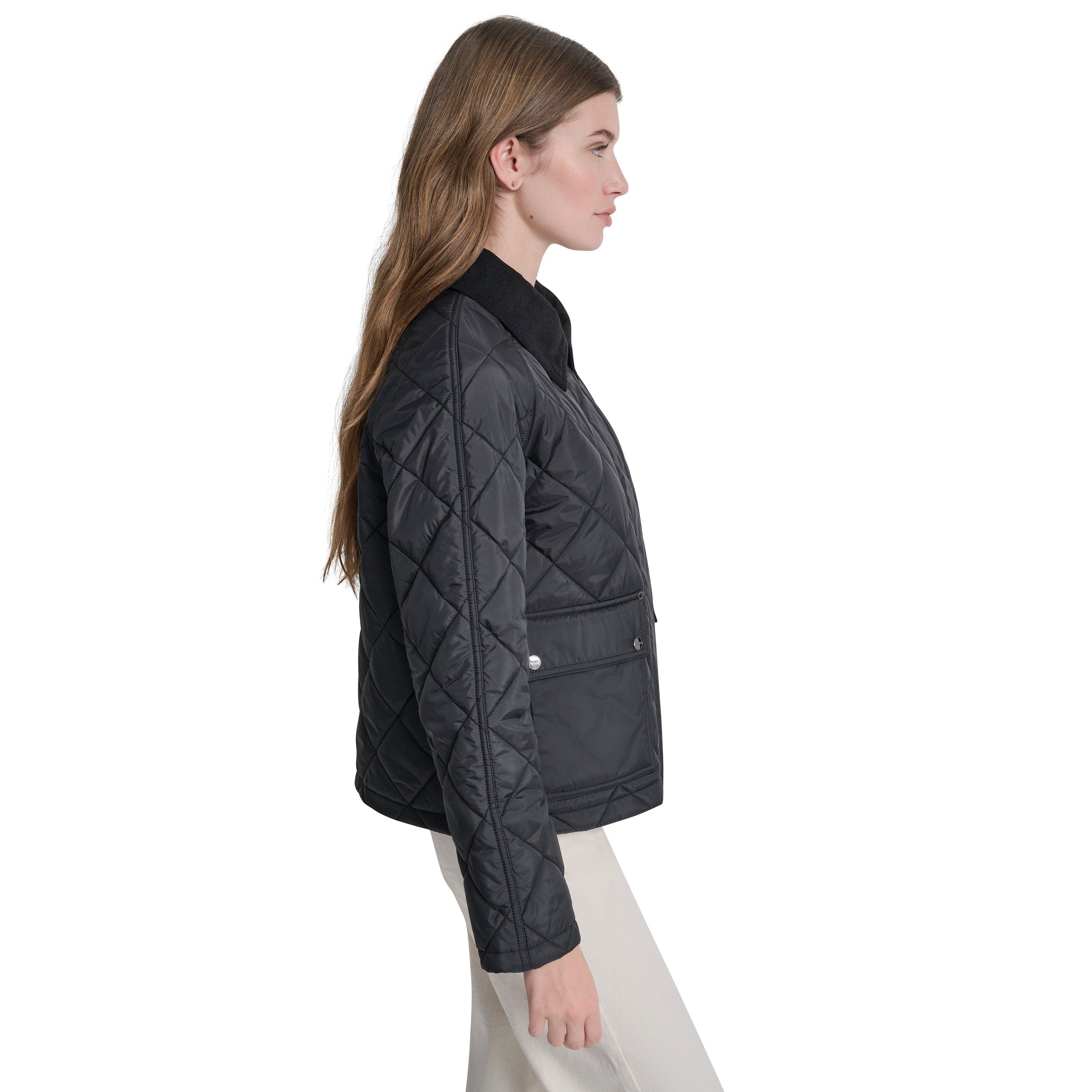 Black - DKNY - DKNY Y80 Qlt Jkt Ld62 - 6