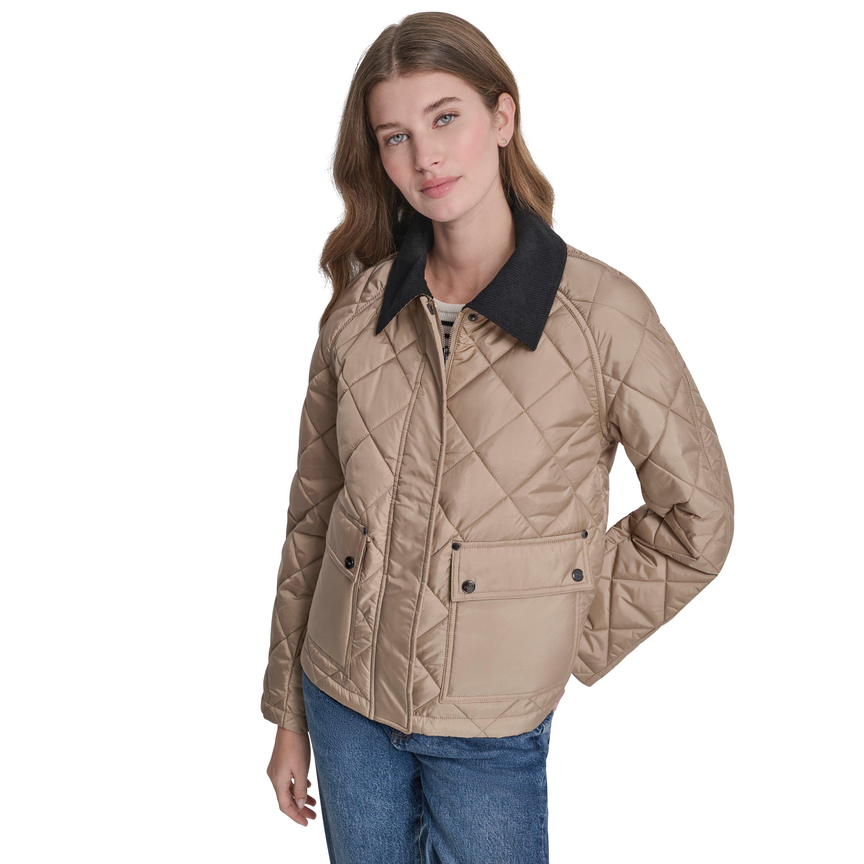 Khaki - DKNY - DKNY Y80 Qlt Jkt Ld62 - 7