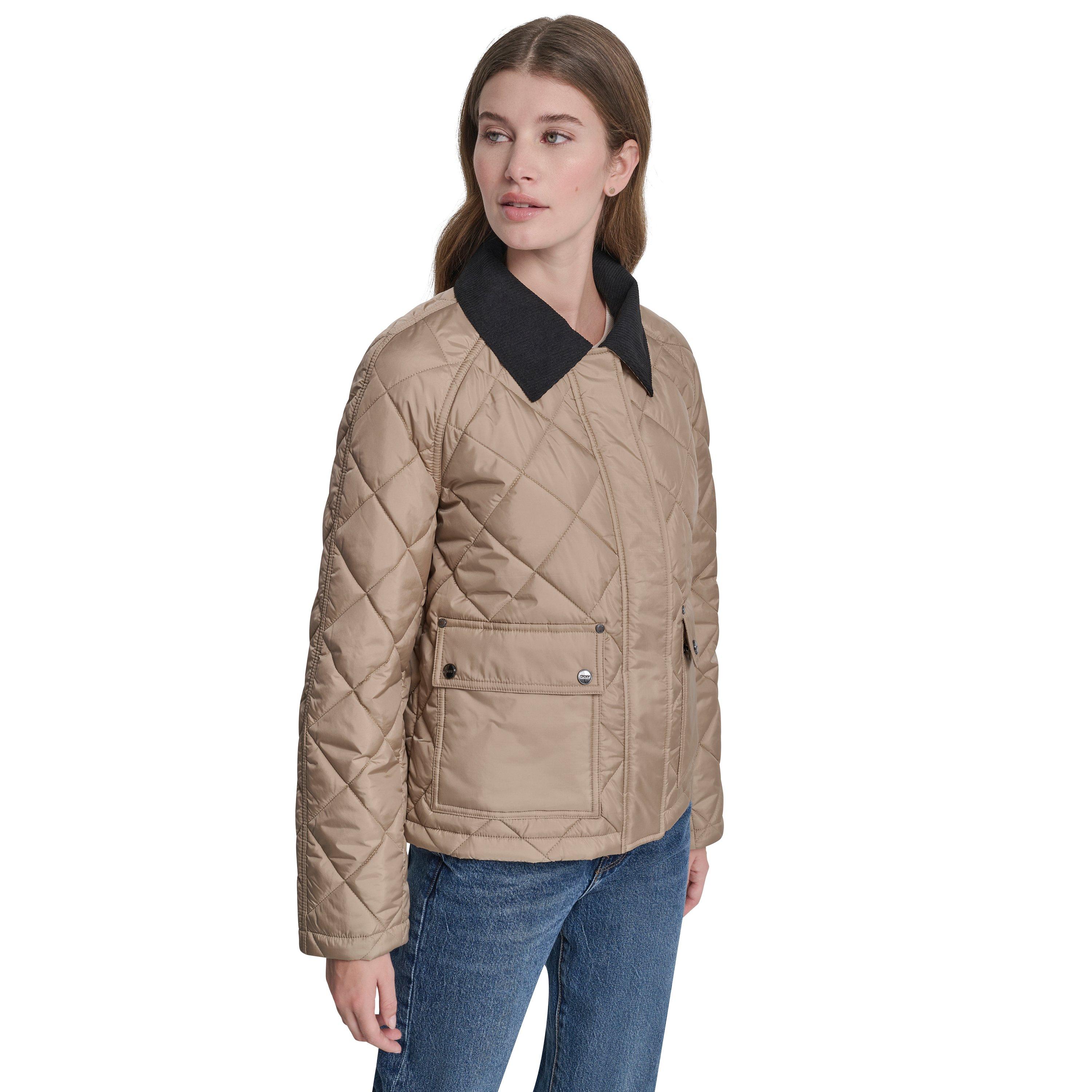 Khaki - DKNY - DKNY Y80 Qlt Jkt Ld62 - 8