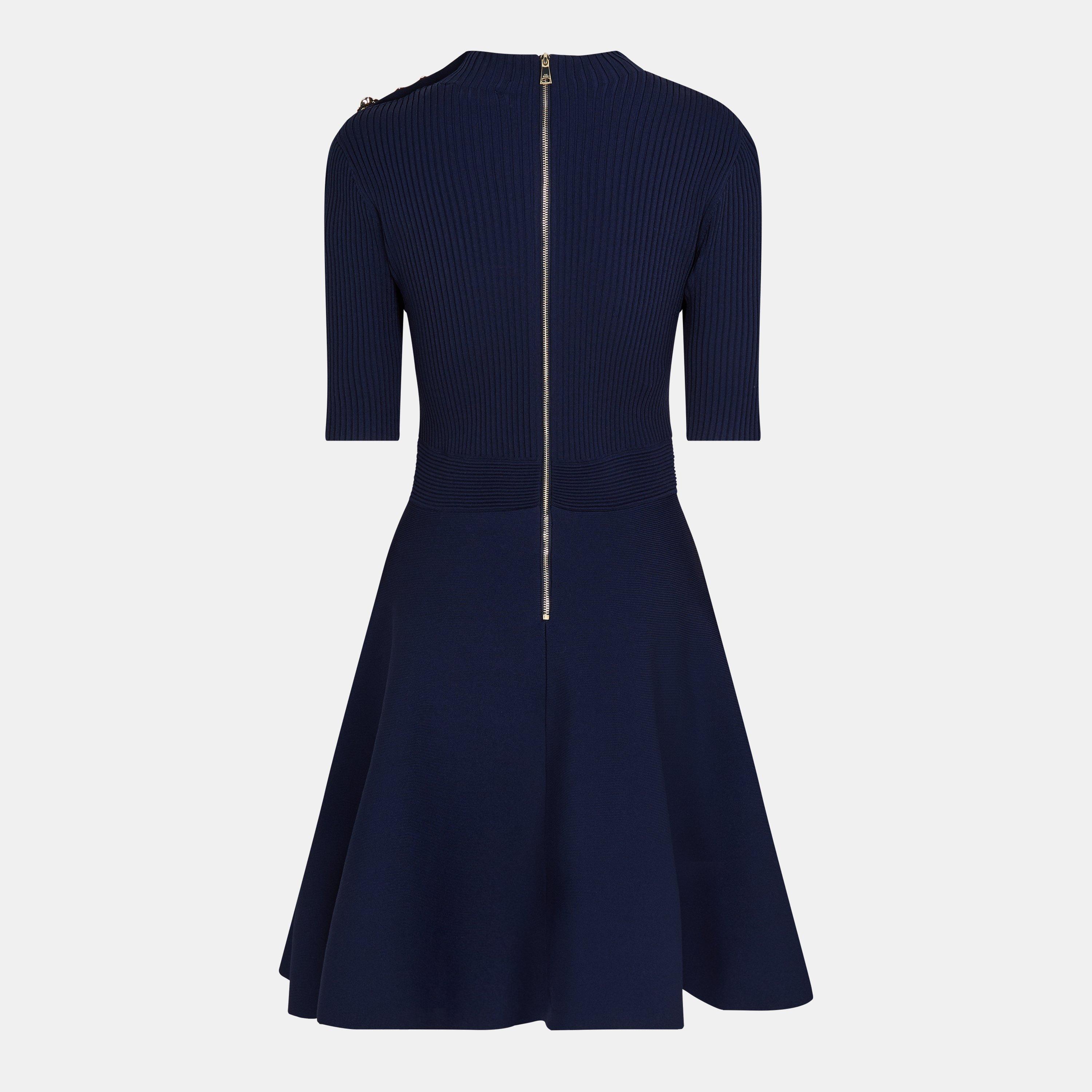 Marine - Ted Baker - Women's Lilano Knitted Jumper Dress - 2