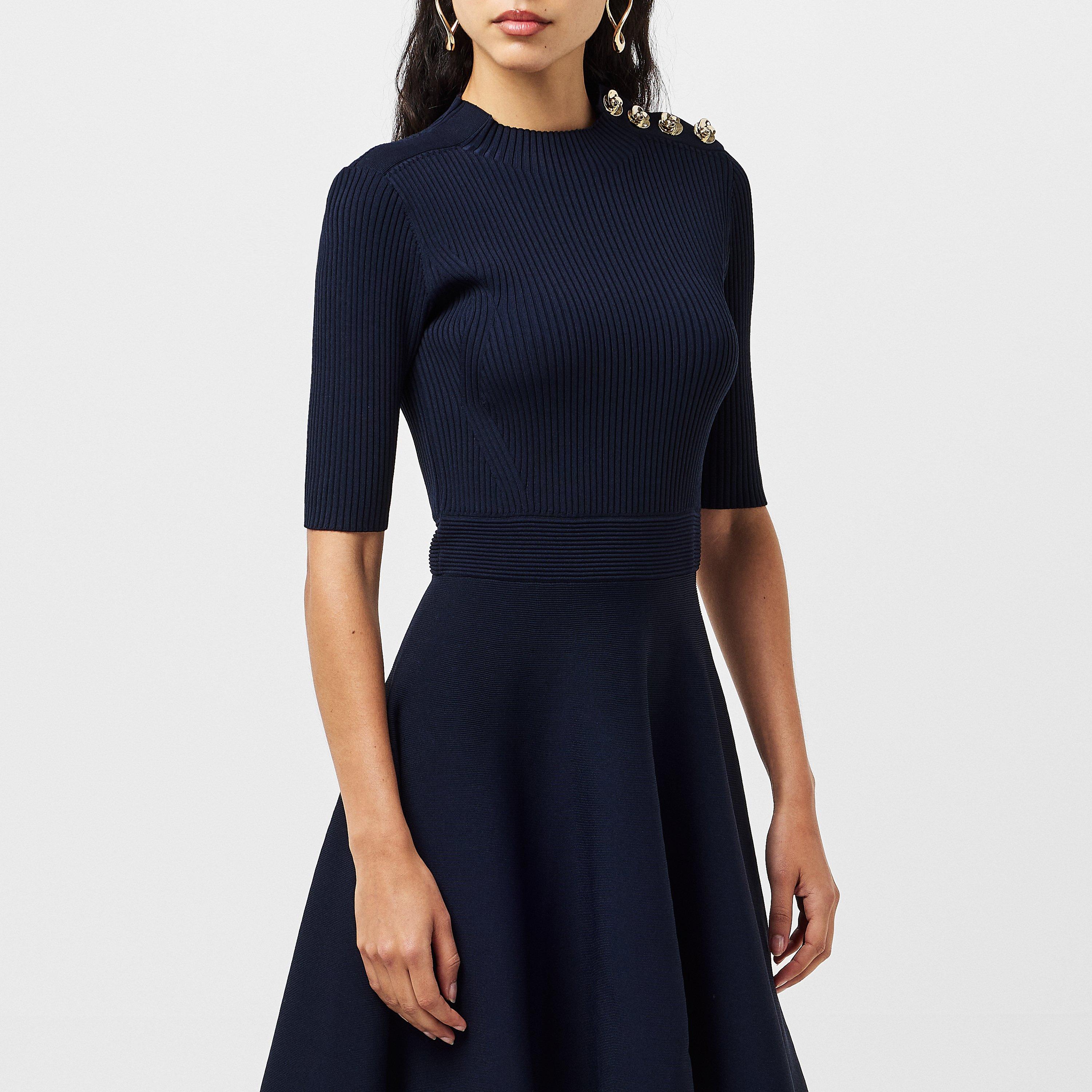 Marine - Ted Baker - Women's Lilano Knitted Jumper Dress - 3