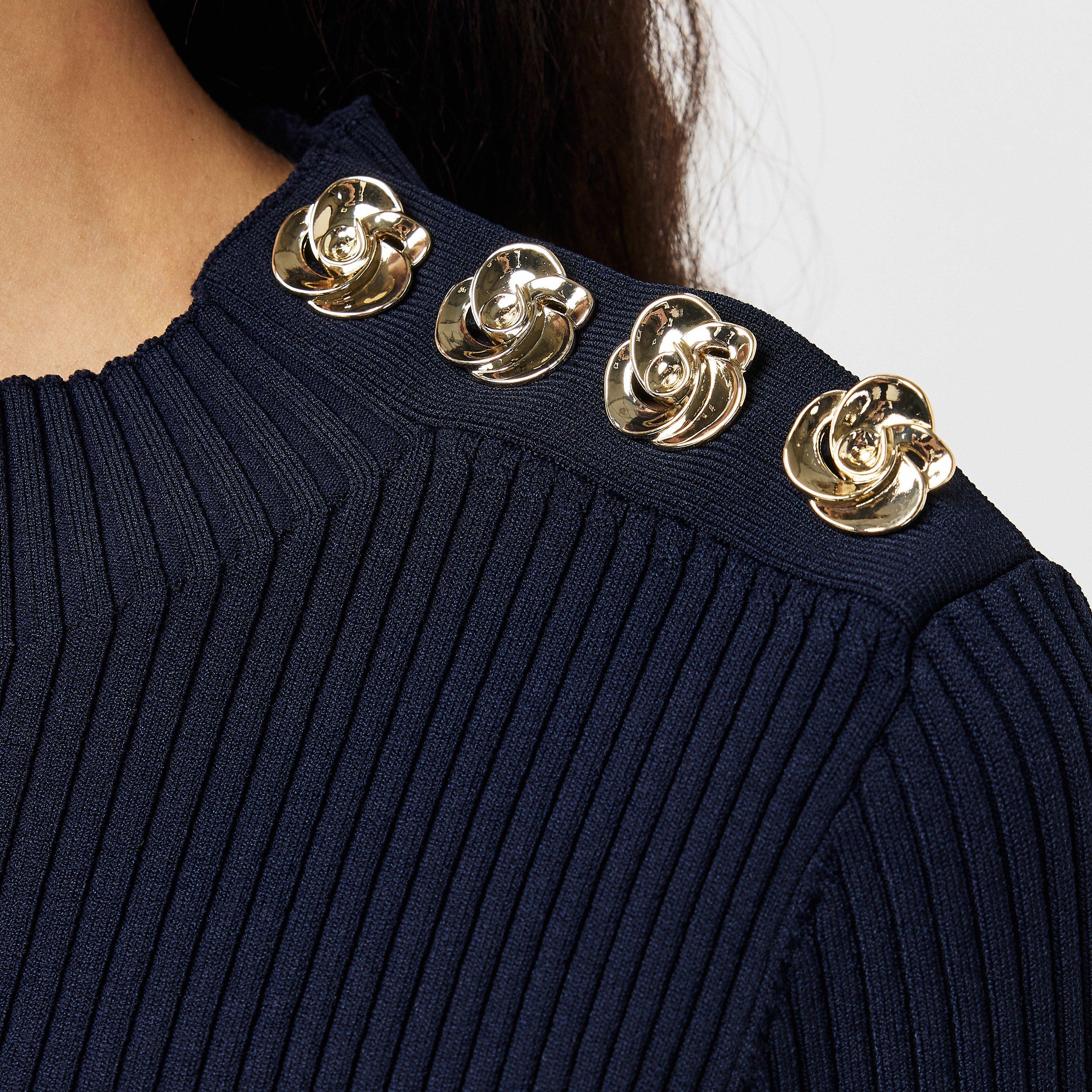 Marine - Ted Baker - Women's Lilano Knitted Jumper Dress - 5