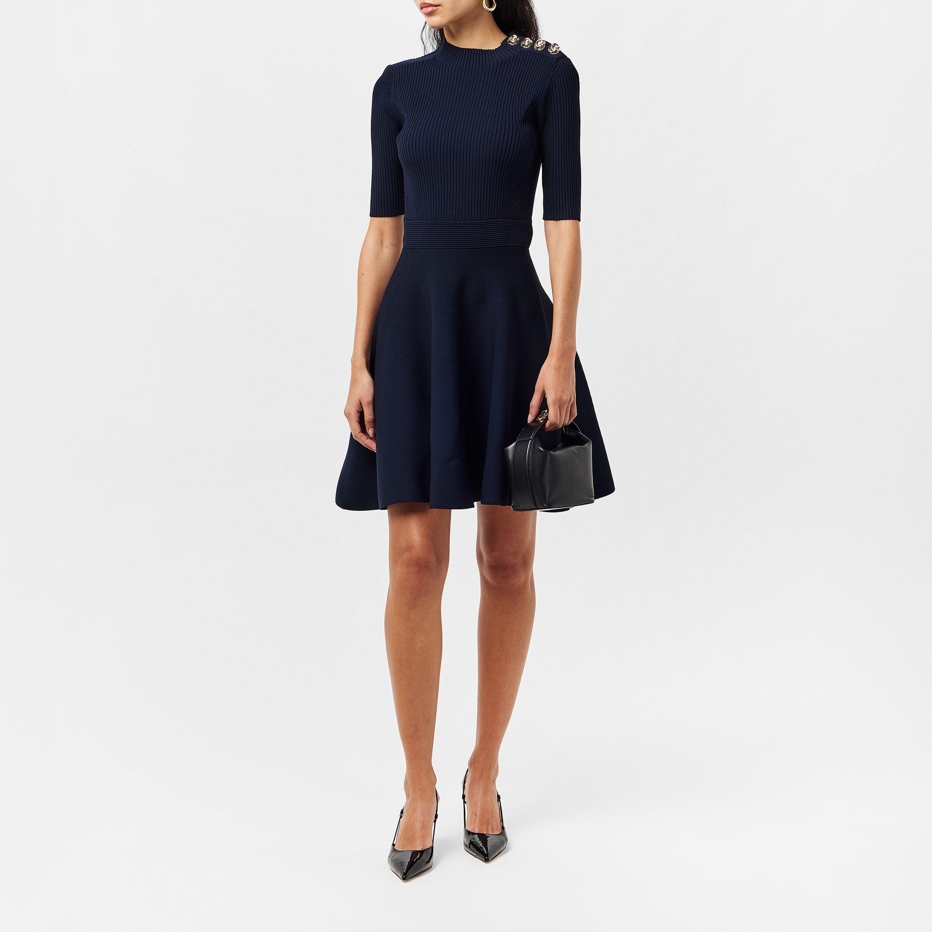 Marine - Ted Baker - Women's Lilano Knitted Jumper Dress - 6