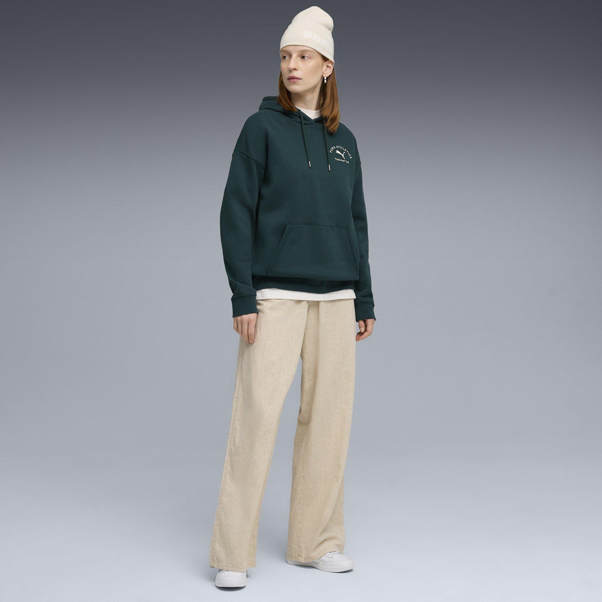 Terrain vert - Puma - Women's Class Relaxed Overhead Tech Fleece Hoodie - 5