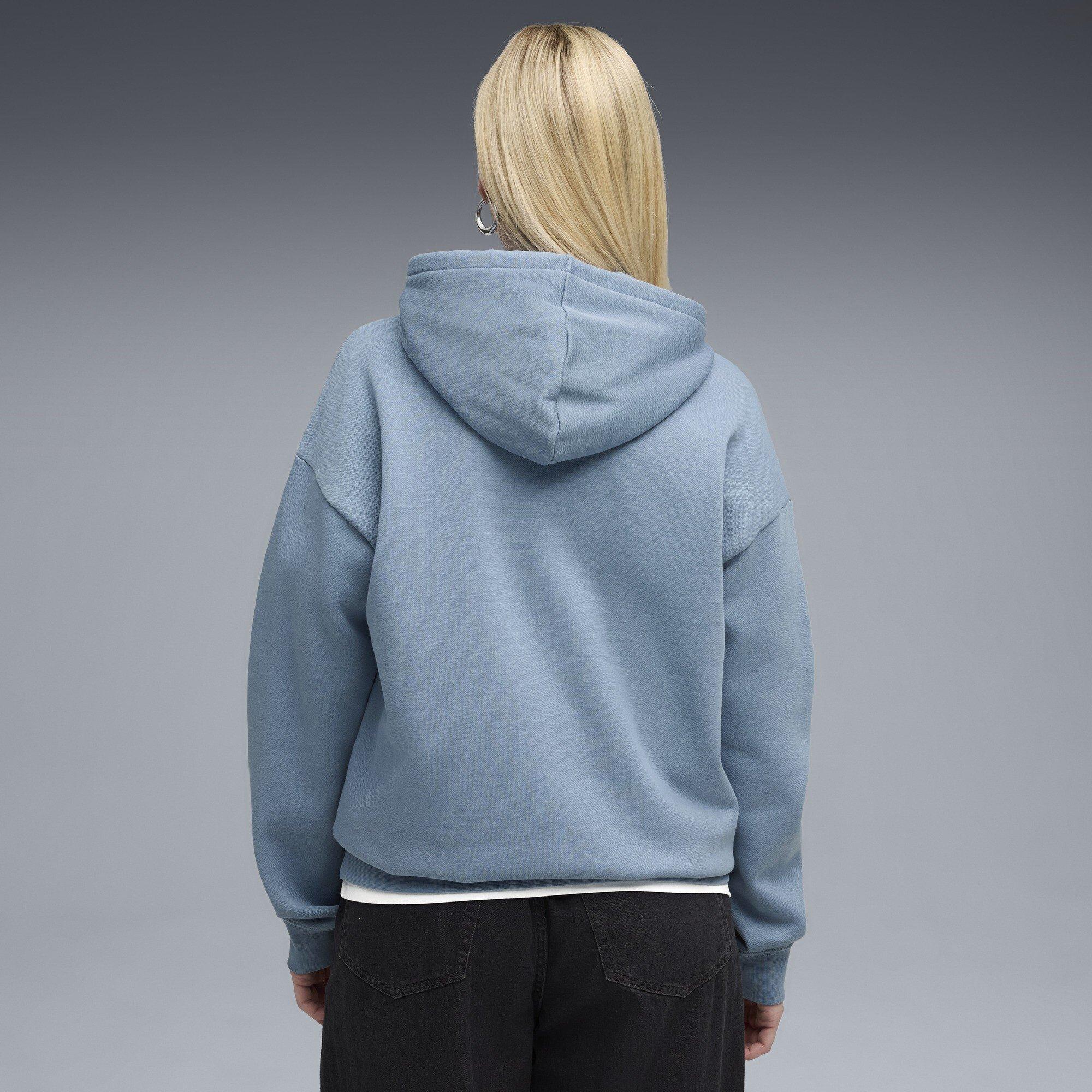 Cool Blue - Puma - Women's Class Relaxed Overhead Tech Fleece Hoodie - 4