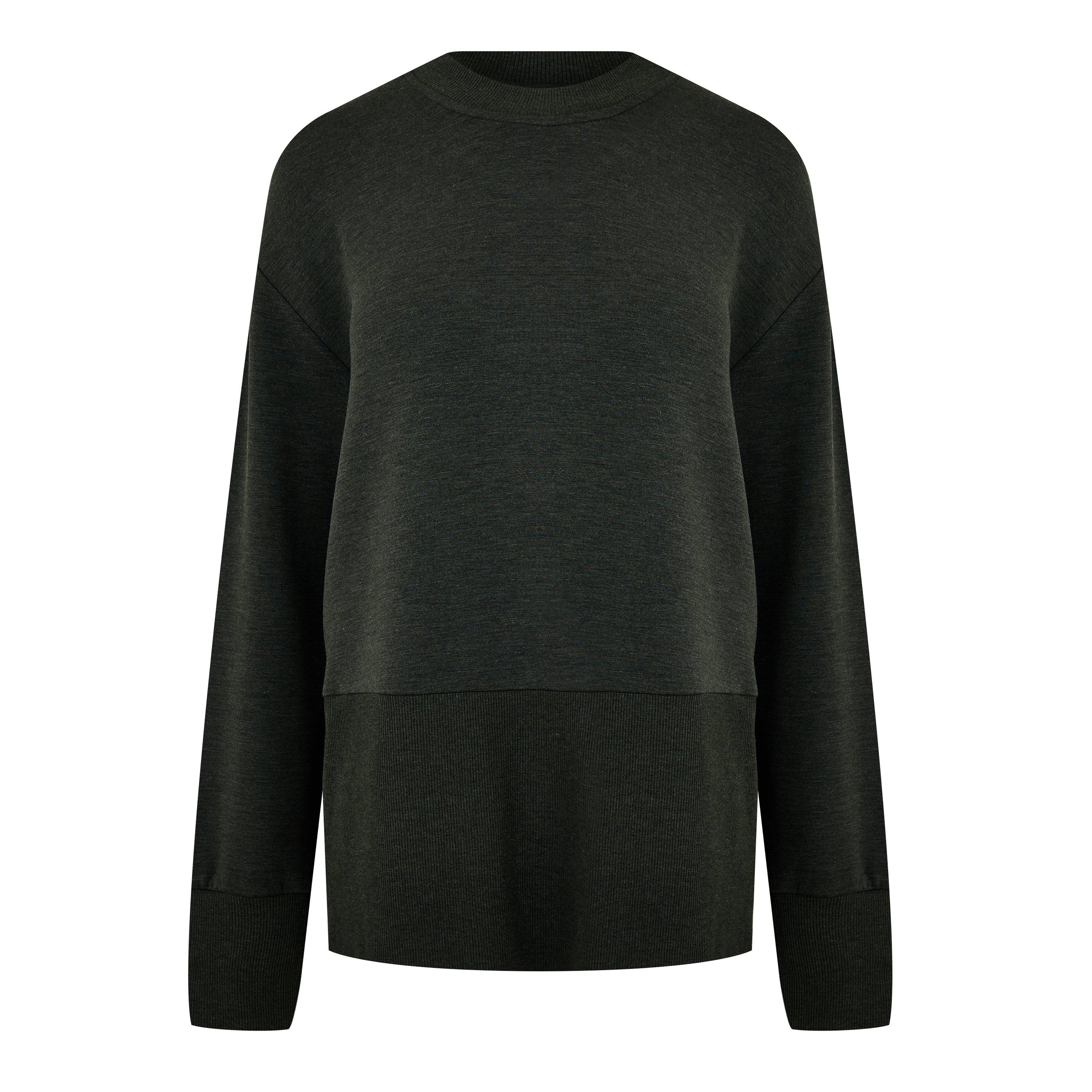 olive marl - Varley - Women's Lowry Crew Sweatshirt - 1