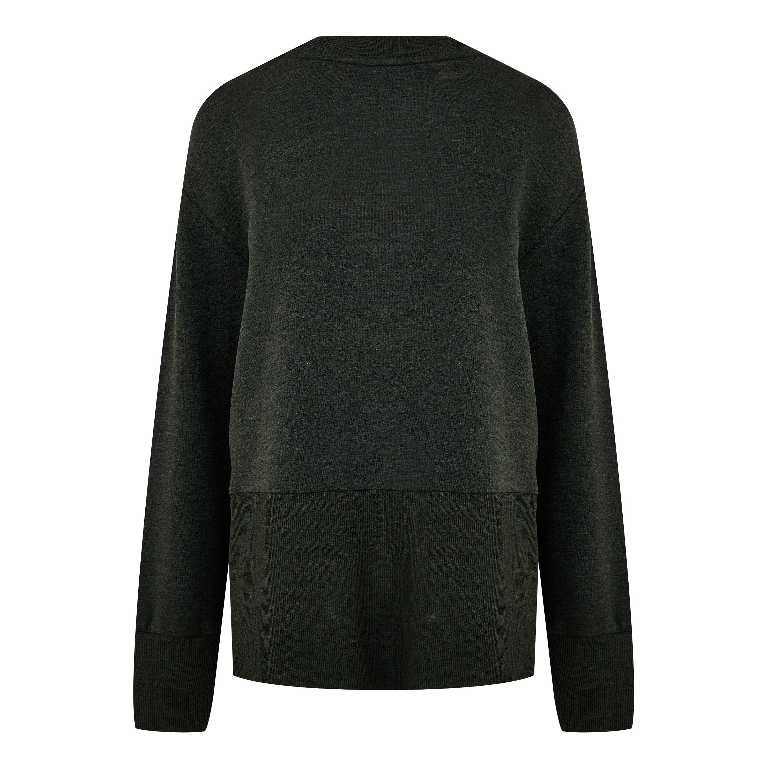 olive marl - Varley - Women's Lowry Crew Sweatshirt - 2