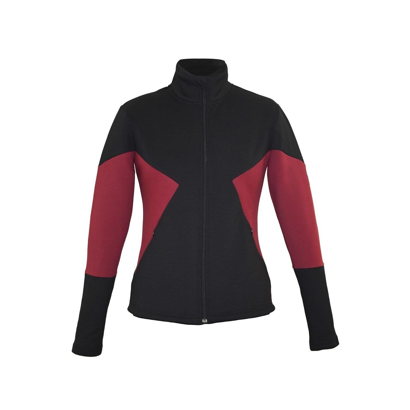 Black/Red - Requisite - Two-Tone Fleece Jacket - 1