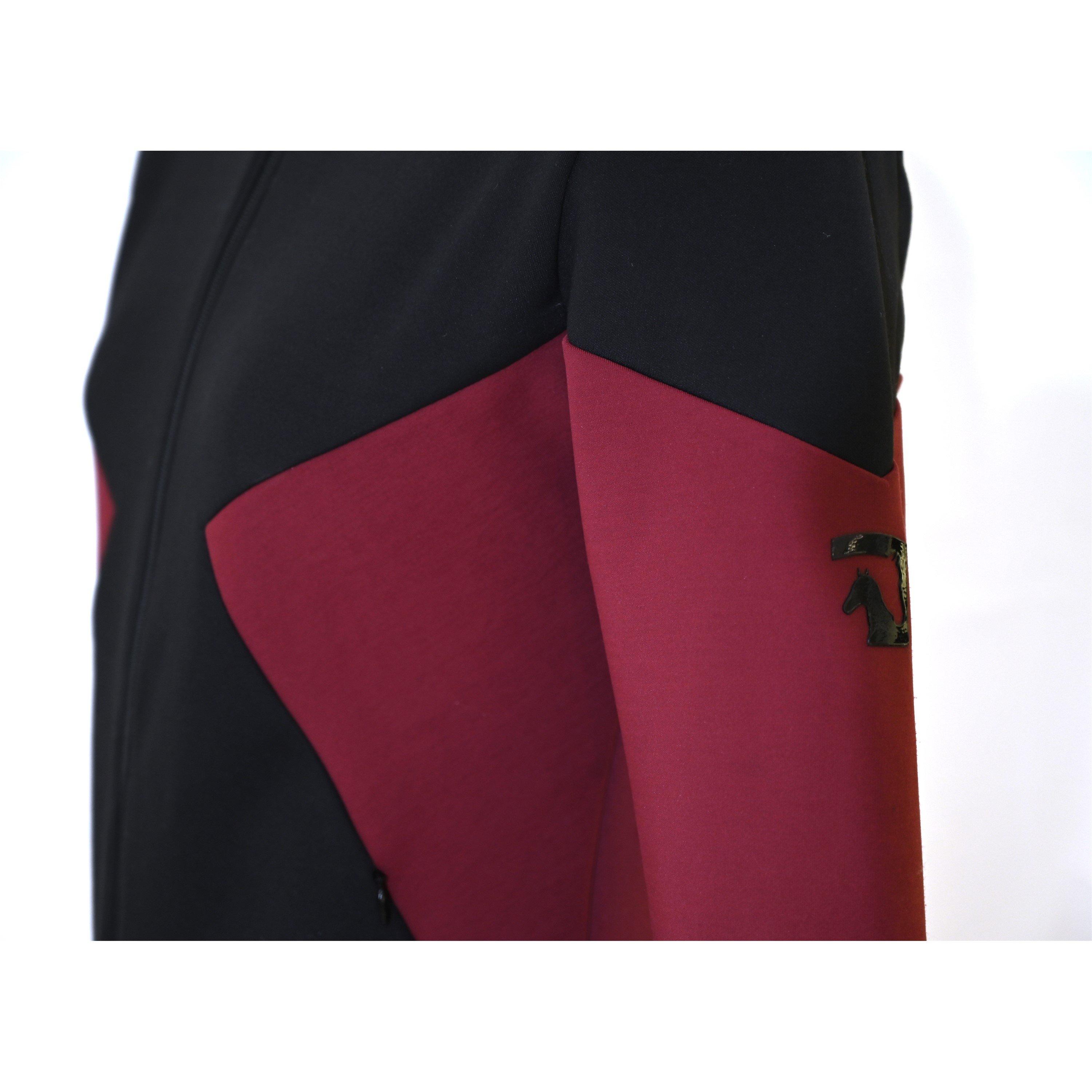 Black/Red - Requisite - Two-Tone Fleece Jacket - 5