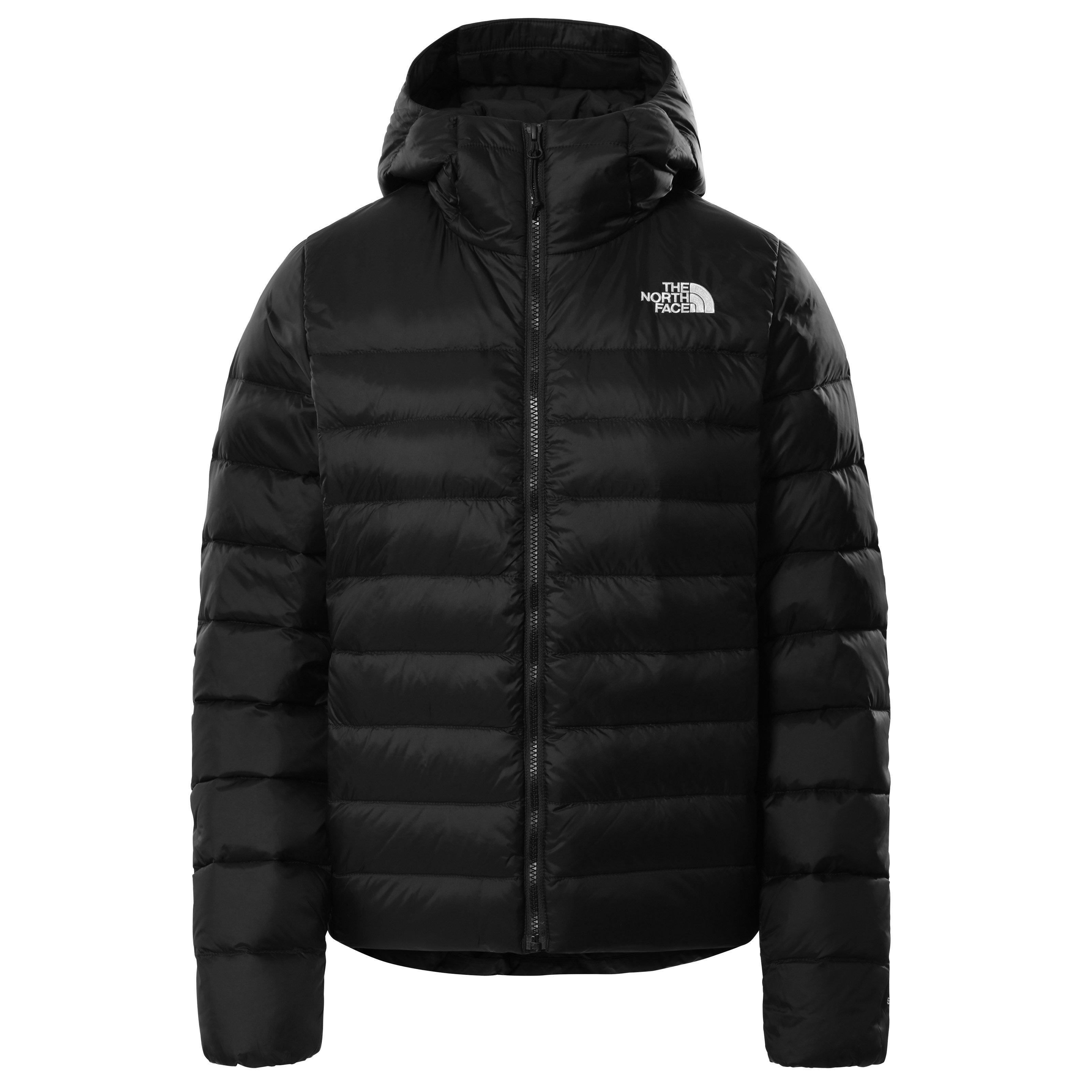 HV21 Black JK31 - The North Face - Women's Aconcagua Hooded Down Water Resistant Insulated Puffer Jacket - 1