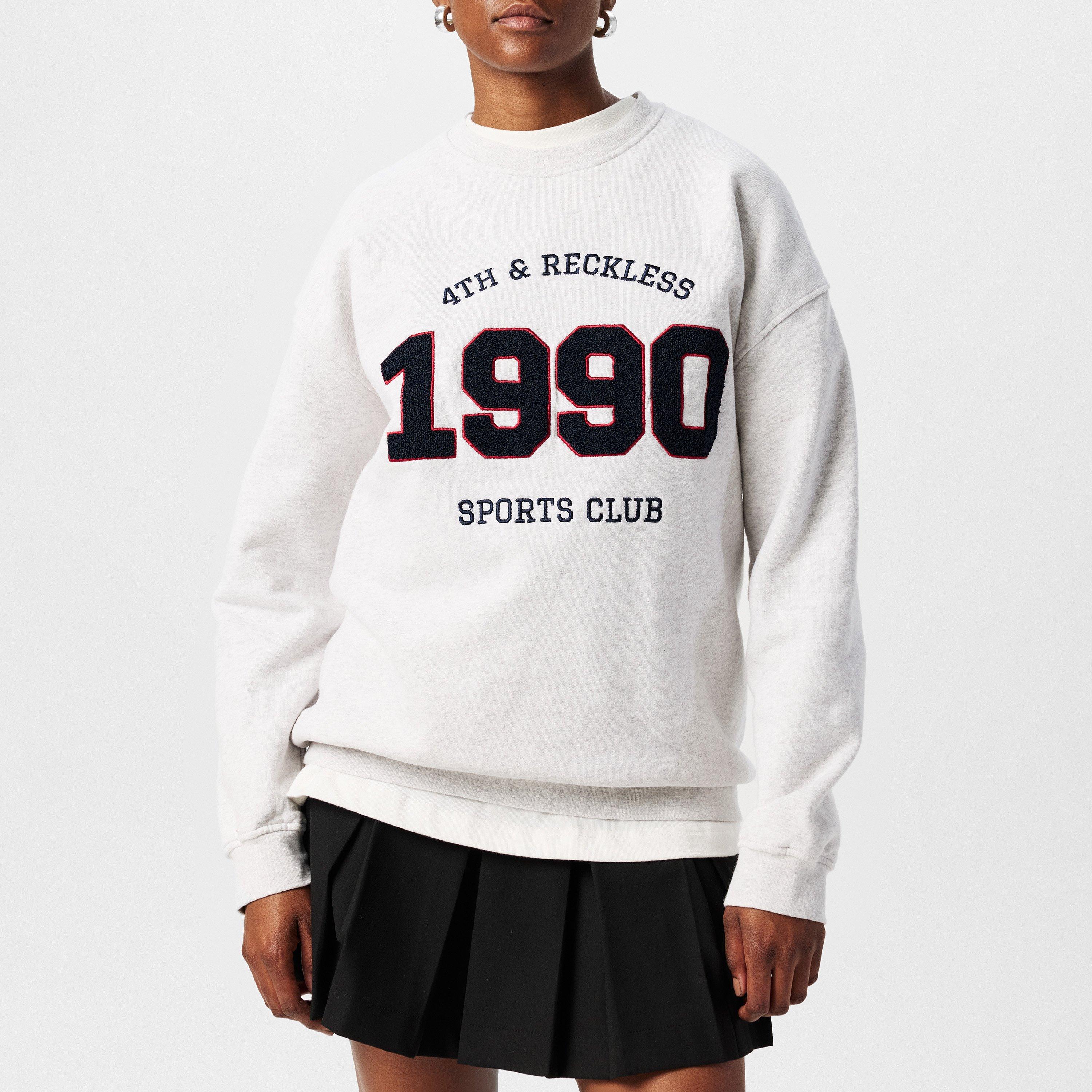 Grey - 4th and Reckless - Women's Lila Crew Sweatshirt - 3